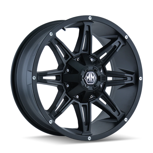 Mayhem 8090 Rampage 18x9 / 6x135 BP / 18mm Offset / 106mm Hub Matte Black Wheel