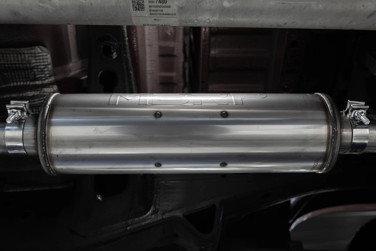 MBRP 2019+ Chevrolet Silverado 1500 / 2019+ GMC Sierra 1500 Alum. 3in Armor Black Cat-Back Exhaust