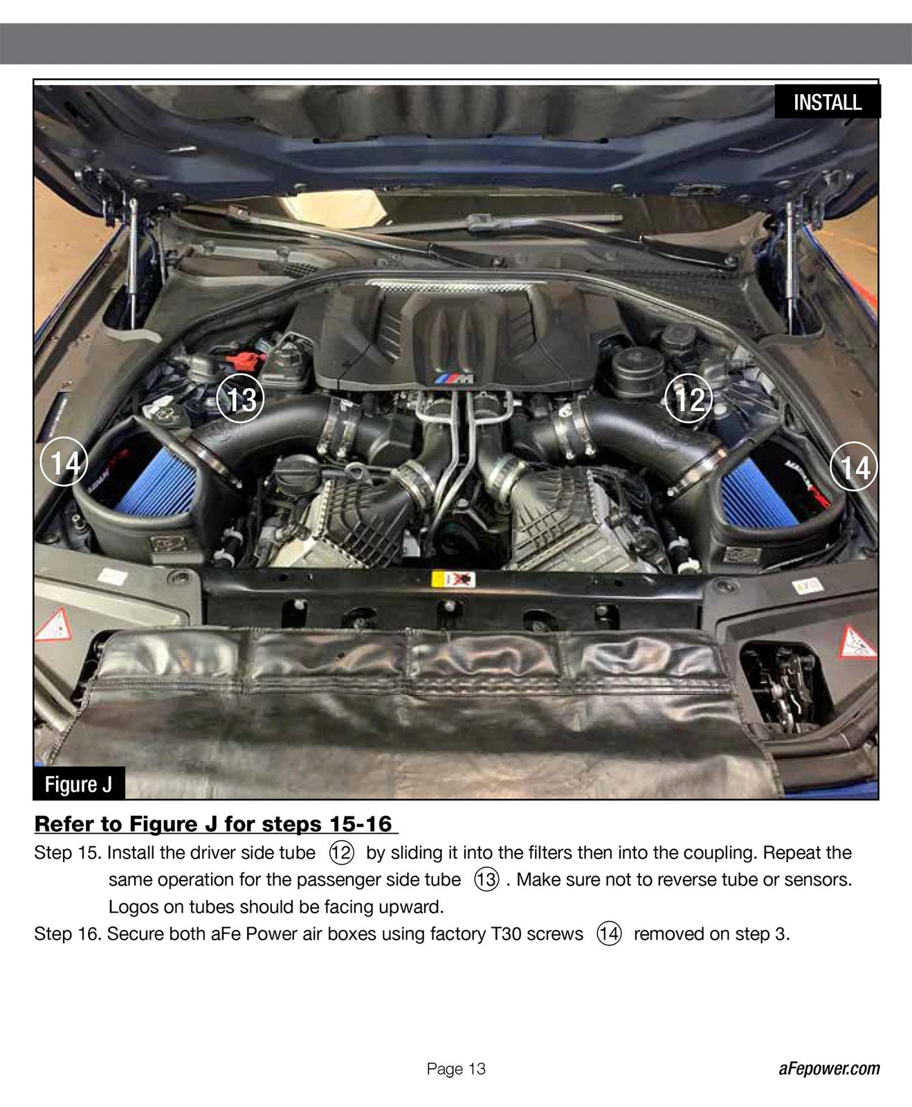 aFe POWER Magnum FORCE Stage-2 Pro DRY S Cold Air Intake System 12-19 BMW M5 (F10) / M6 (F12/13)