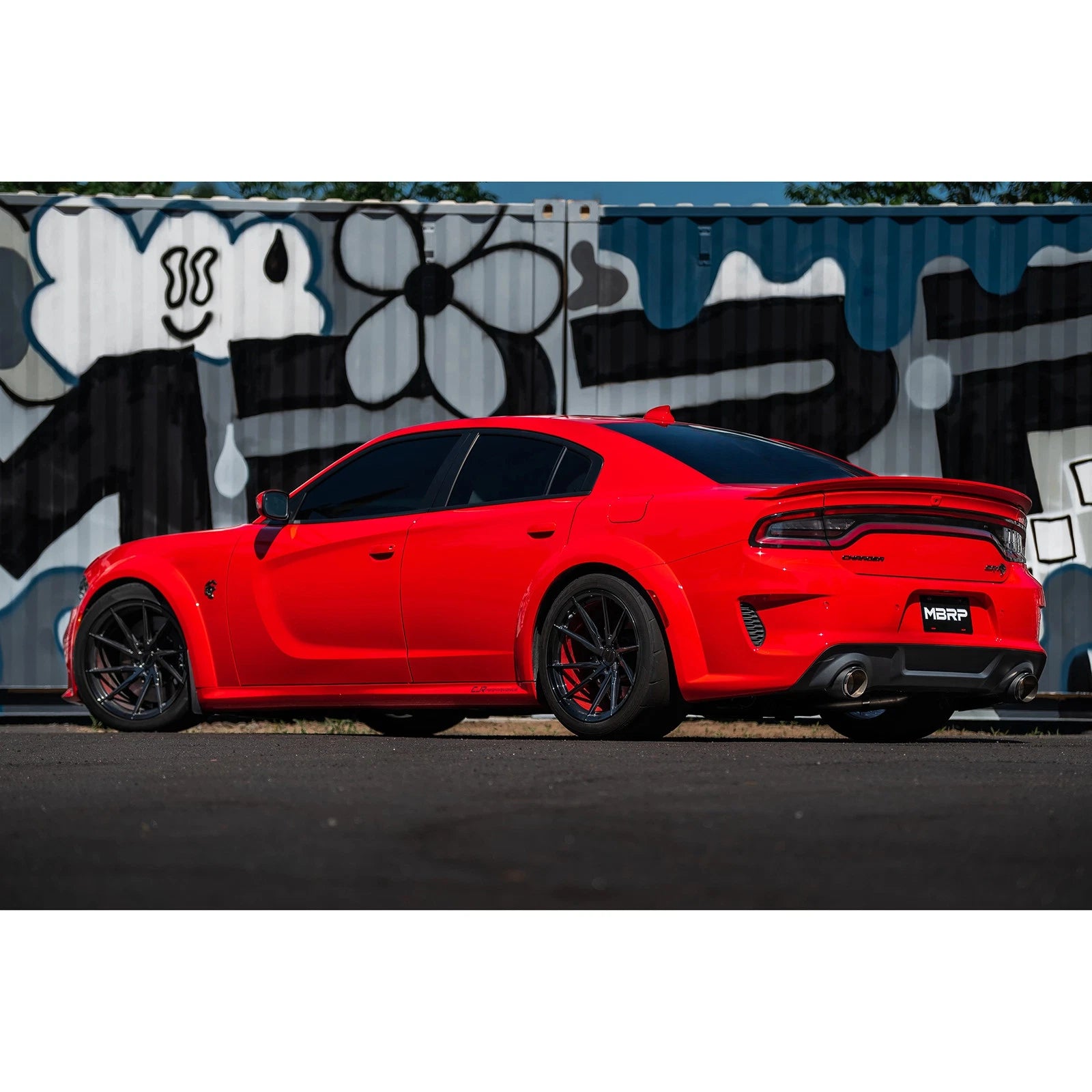 MBRP 17-21 Charger 5.7/6.1/6.4L 3in Dual Rear Exit SS Catback Exhaust w/ Carbon Fiber Tips