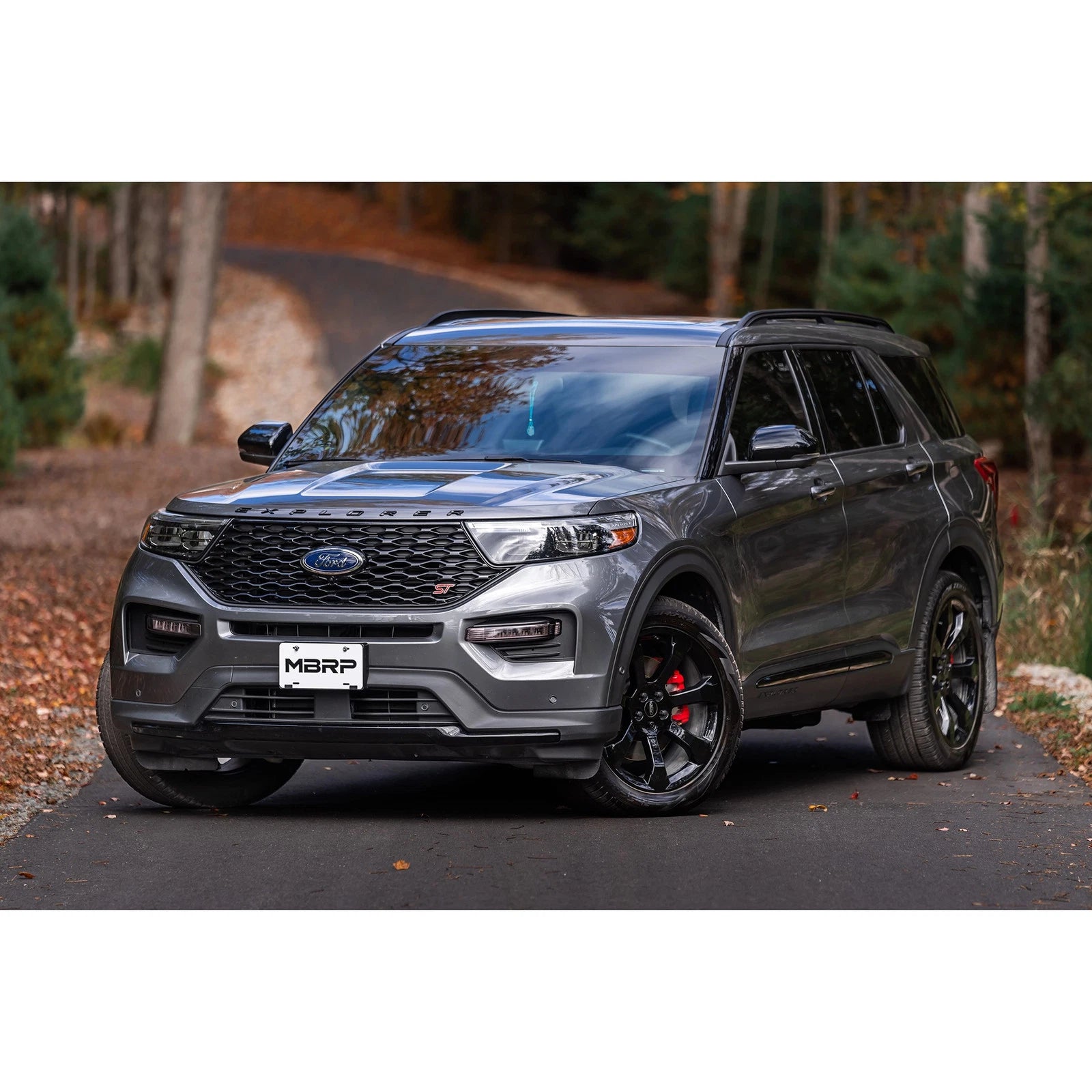 MBRP 20-21 Ford Explorer ST 3.0L EcoBoost Dual Rear Exit Axle Back w/ Quad Carbon Fiber Tips - T304