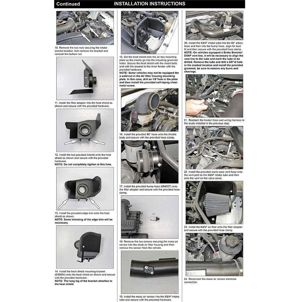 K&N 04-08 Ford F150 V8-5.4L/04-07 Ford Lobo 5.4L V8 Blackhawk Perf Intake Kit