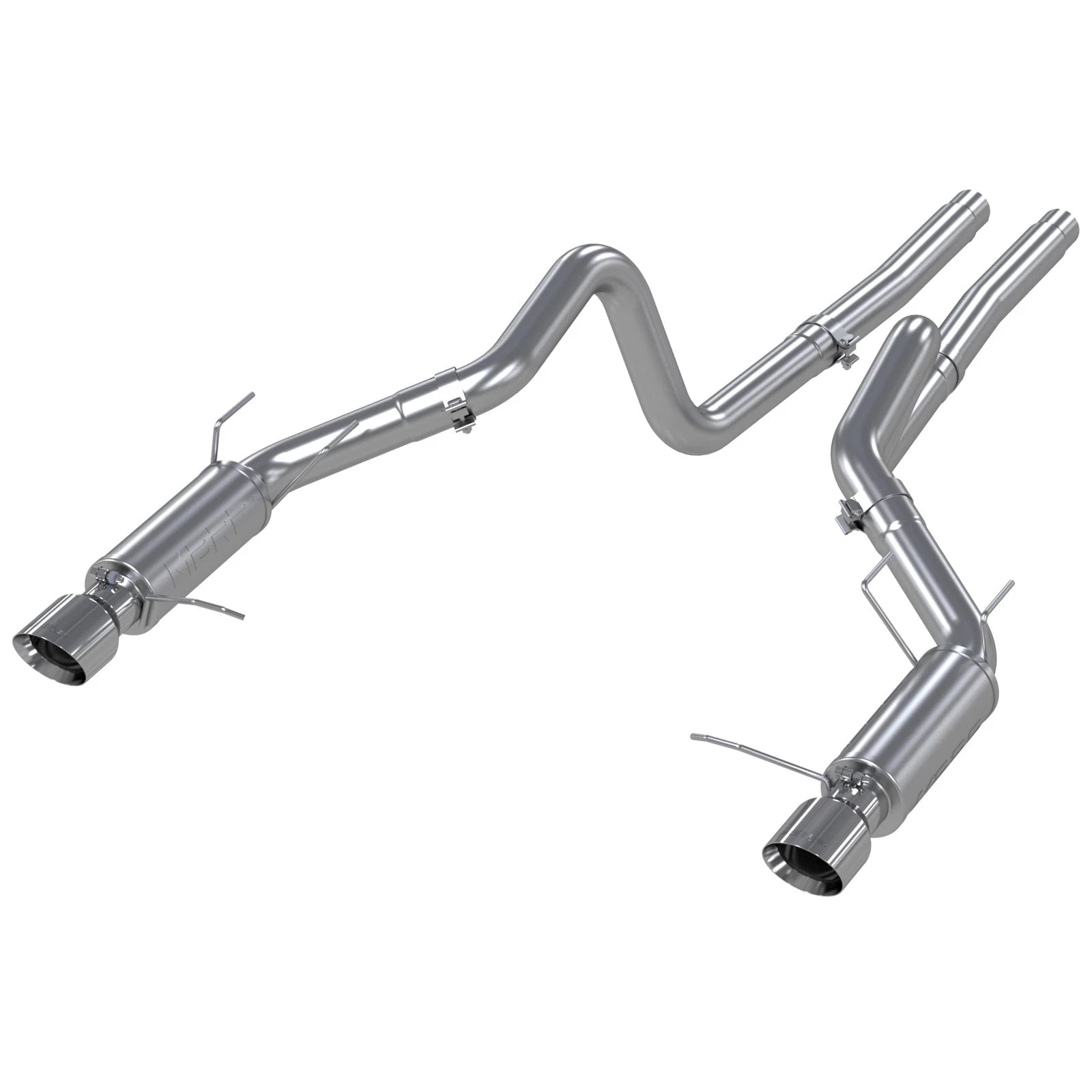 MBRP 11-12 Ford Shelby GT 500 T304 3in Cat Back Dual Split Rear Race Version 4.5in Tips