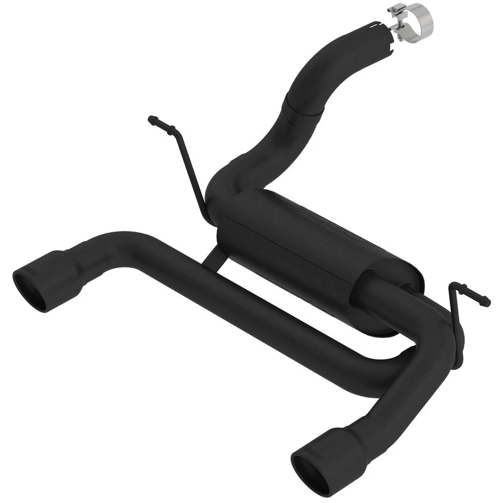 Borla 18-19 Jeep Wrangler JL/JLU 2.0L 4Cyl 2DR/4DR Axle Back Exhaust ATAK w/ 2.5in Tips - Black