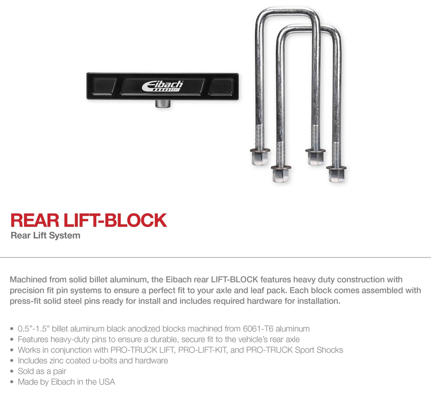 Eibach Pro-Truck Lift Kit for 2020 Toyota Tacoma TRD Pro Double Cab 3.5L V6 4WD