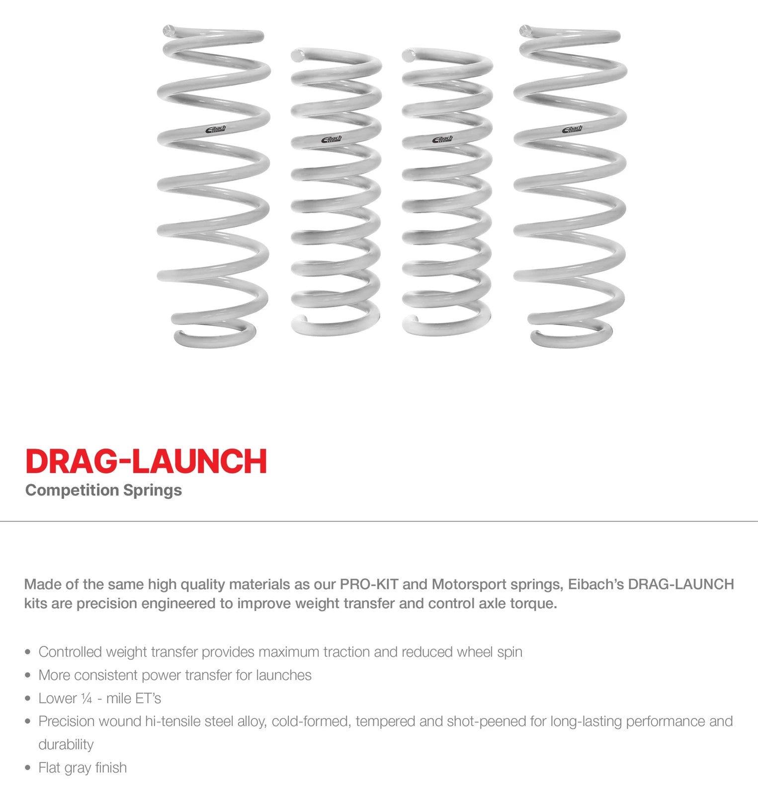 Eibach Drag Launch Kit for 2016-2024 6th Gen Chevy Camaro