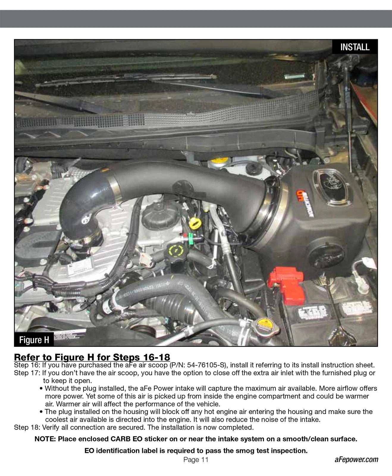 aFe 16-19 Nissan Titan XD V8 5.0L Momentum HD Cold Air Intake System w/ Pro DRY S Media
