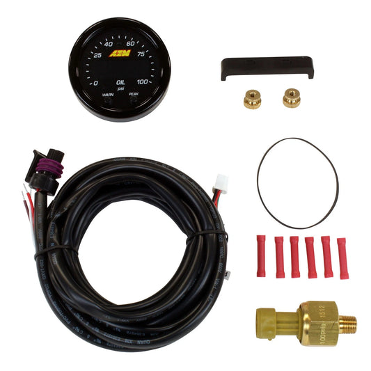 AEM X-Series Pressure 0-100psi Gauge Kit