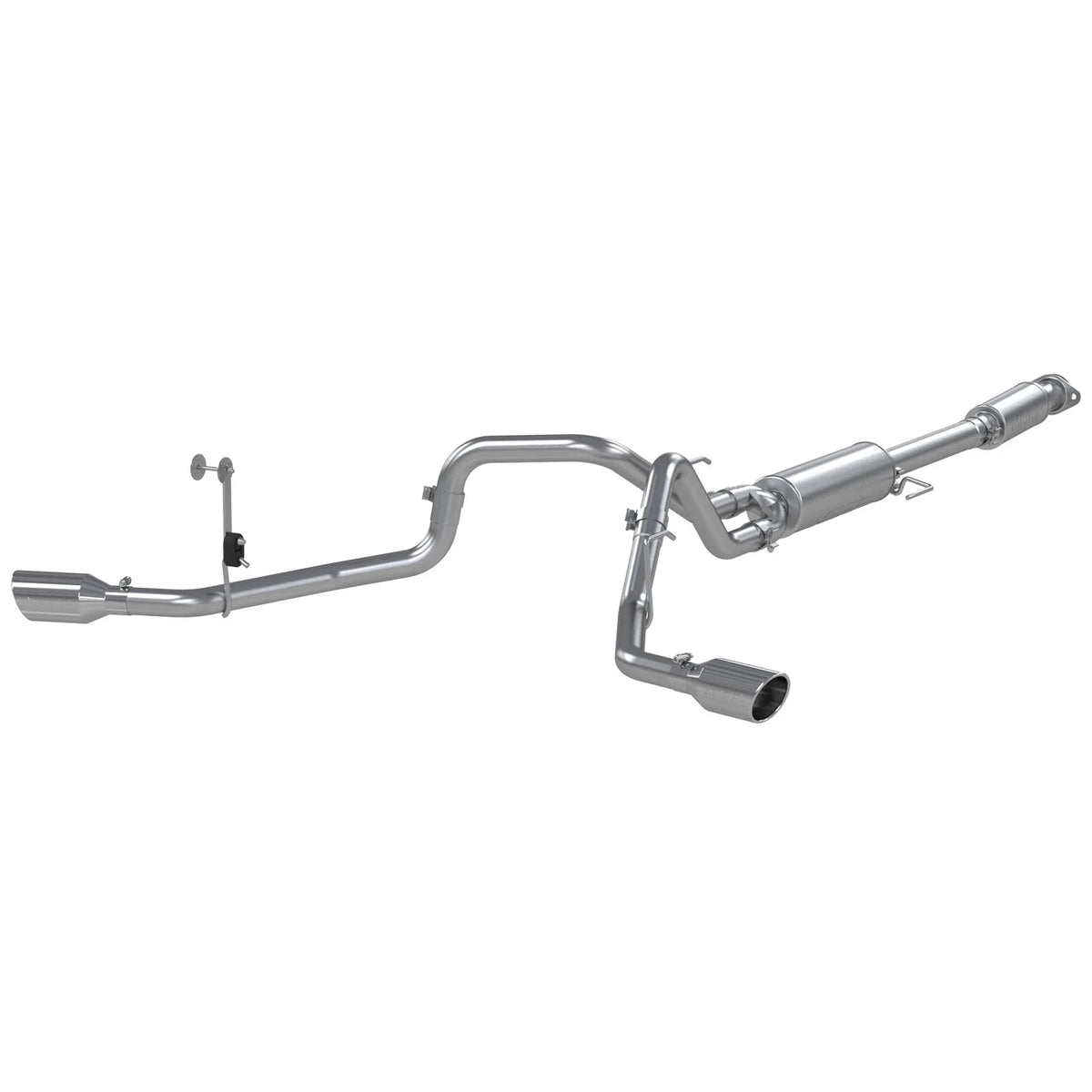MBRP 2021+ Ford F150 2.7L/3.5L/5.0L 3in Aluminized Steel Cat-Back 2.5in Dual Split Side Exhaust