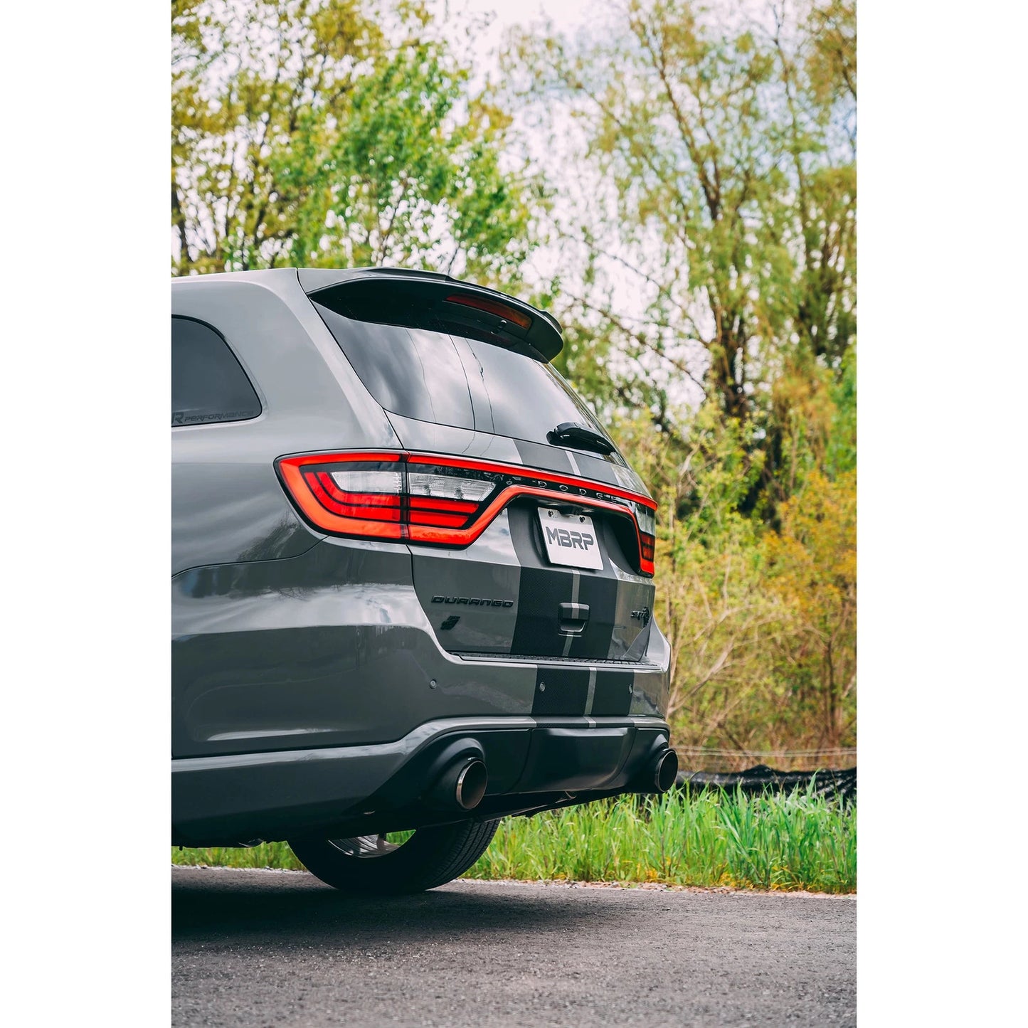 MBRP 18-23 Dodge Durango SRT 6.4L Armor Pro T304 SS 3in Cat Back Exhaust Dual Rear Exit w/ CF Tips