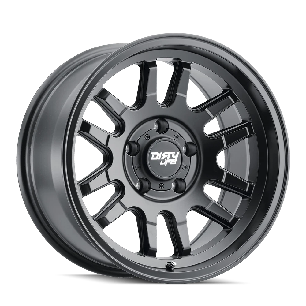 Dirty Life 9310 Canyon 17x9 / 6x139.7 BP / -12mm Offset / 106mm Hub Matte Black Wheel