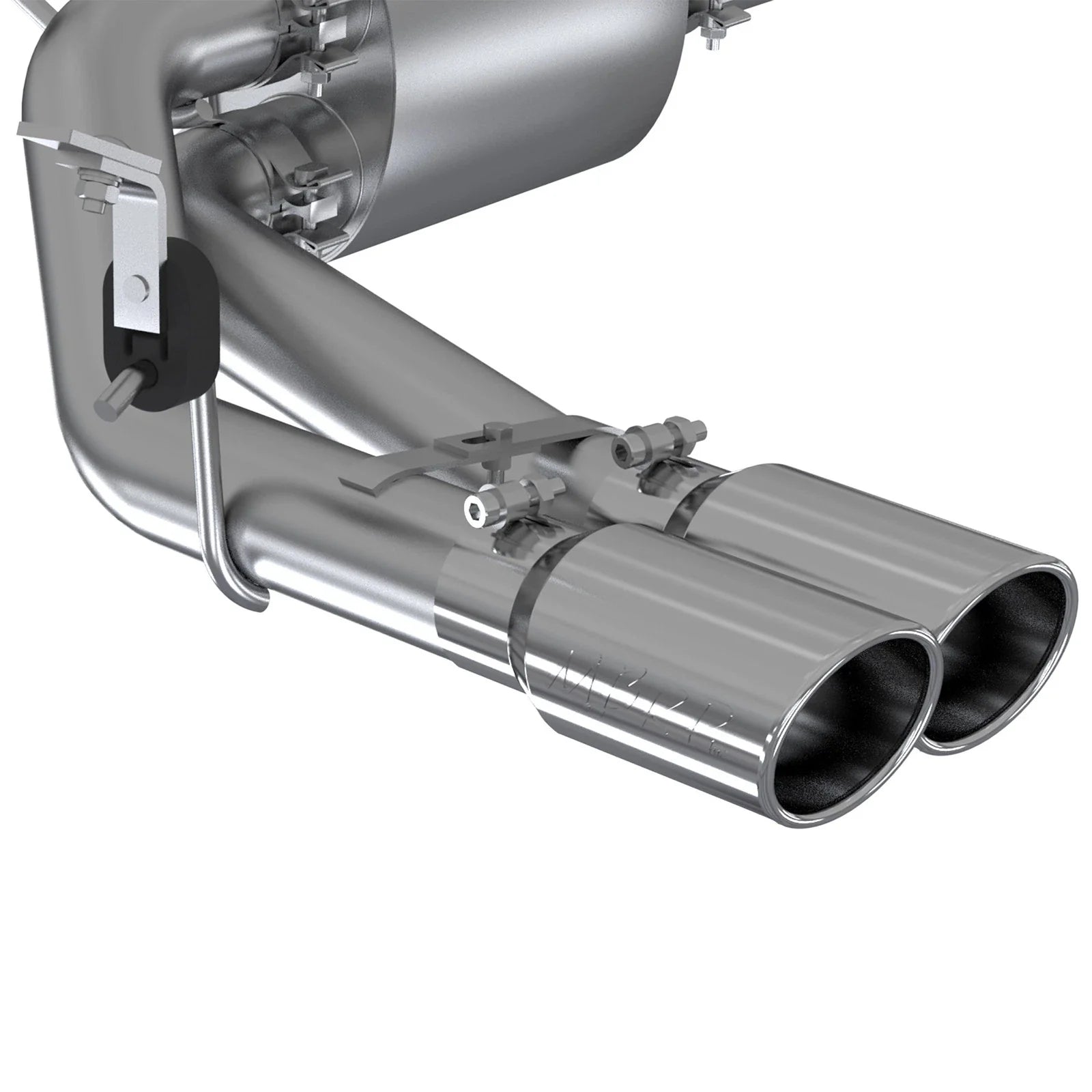 MBRP 2019+ Chevrolet Silverado 1500 4.5L/5.3L Pre-Axle Dual Side Exit w/ 4in OD Tip - AL