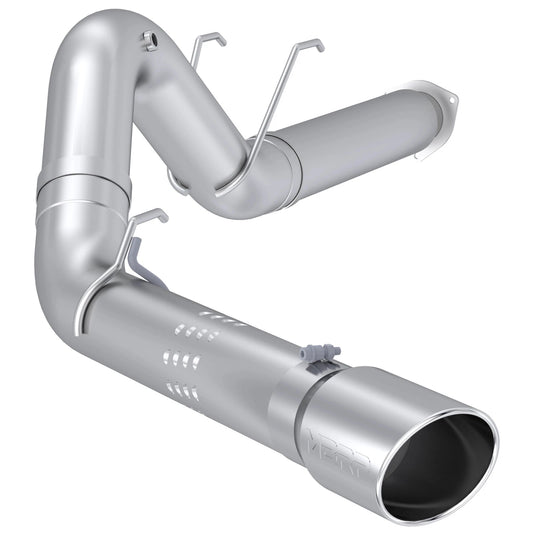 MBRP 17-19 Ford F250/350/450 6.7L Ex. Reg Cab 5in Filter Back Single Tip Aluminized Exhaust System