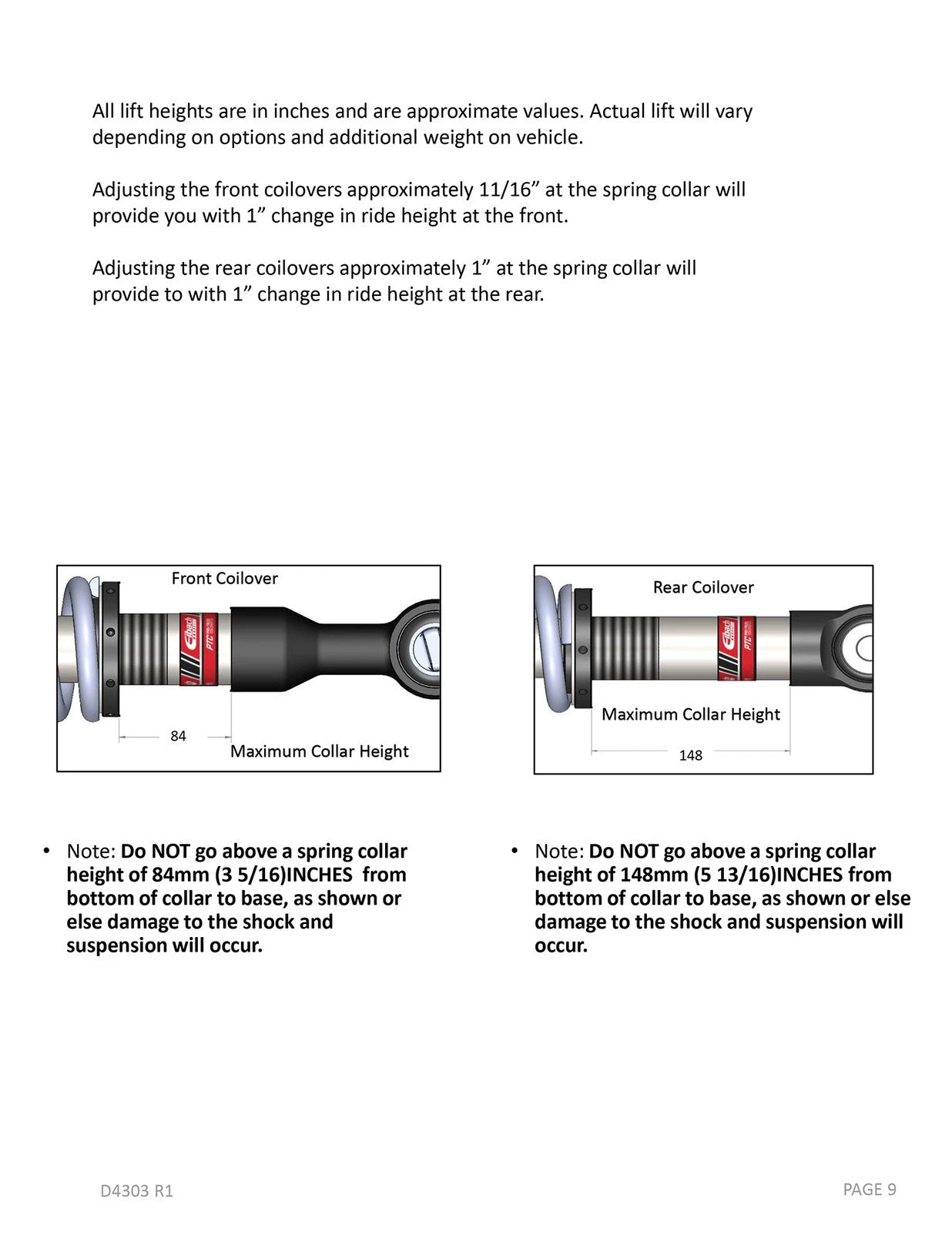 Eibach 2021+ Ford Bronco Pro-Truck Coilover 2.0 w/ HD Springs Front & Rear