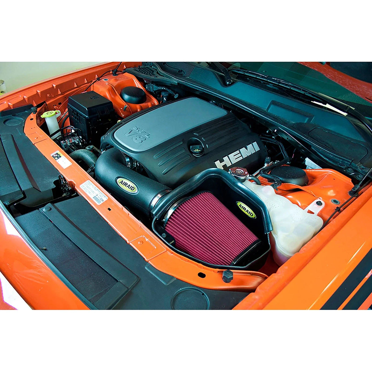 Airaid 11-14 Dodge Charger/Challenger MXP Intake System w/ Tube (Dry / Red Media)