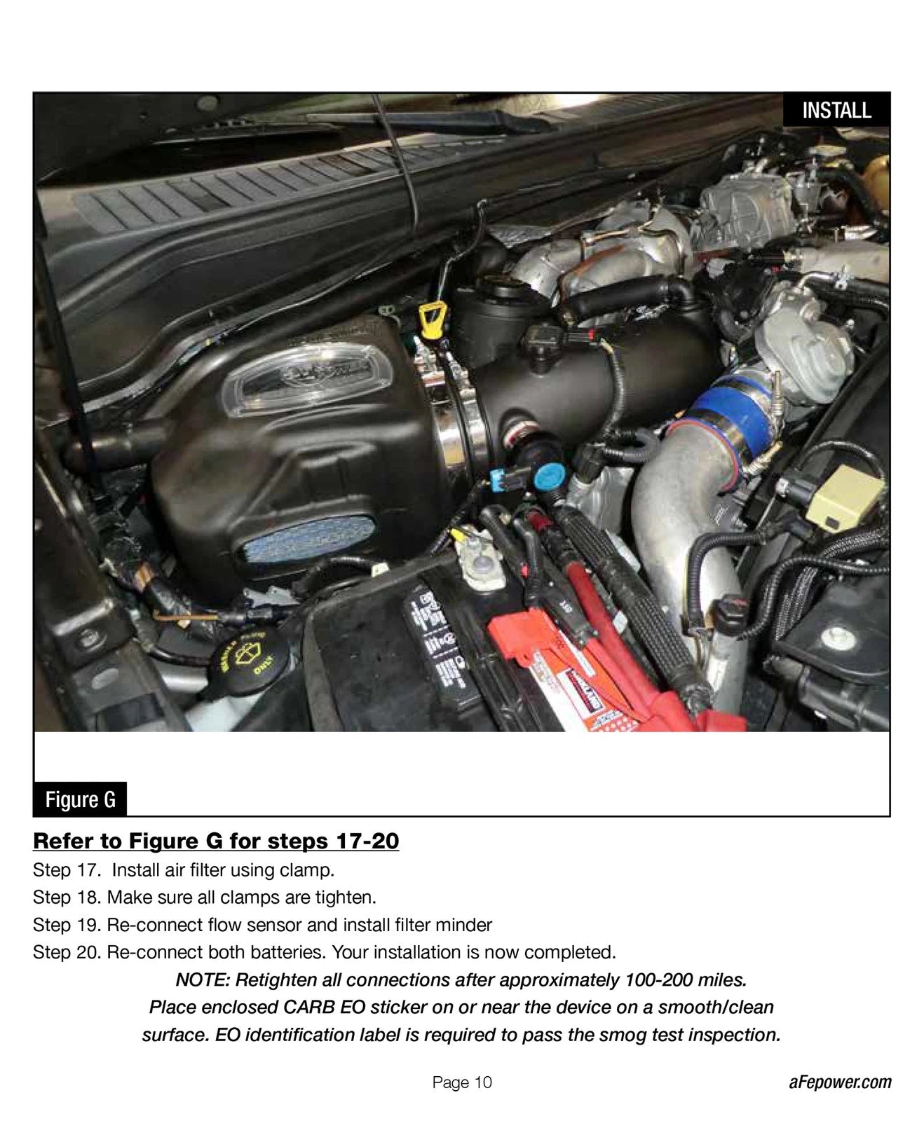 aFe MagnumFORCE Stage-2 Pro 5R Air Intake System Ford Diesel Trucks 08-10 V8-6.4L (td)