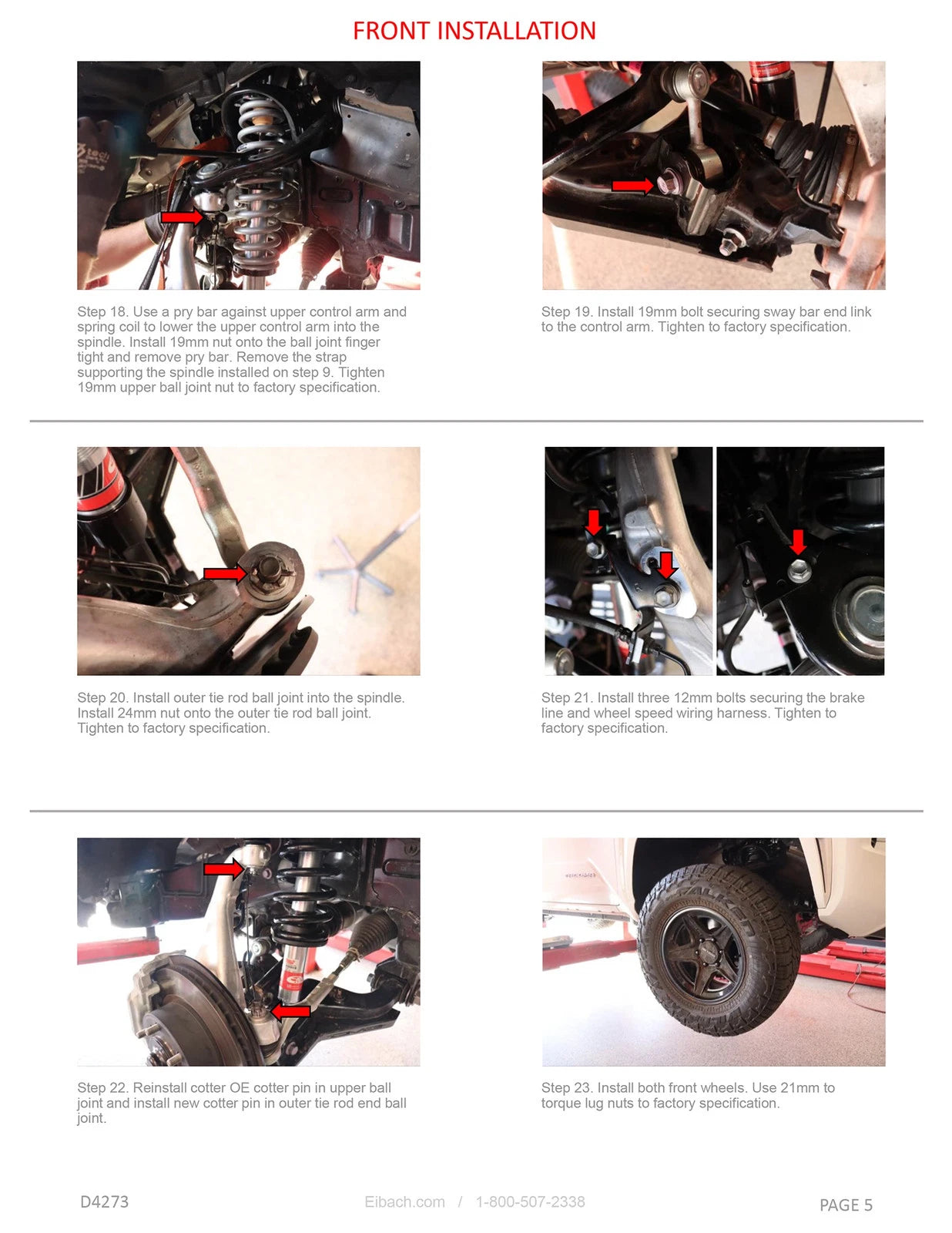 Eibach 24-25 Toyota Tacoma Stage 2 Pro Truck Lift Kit