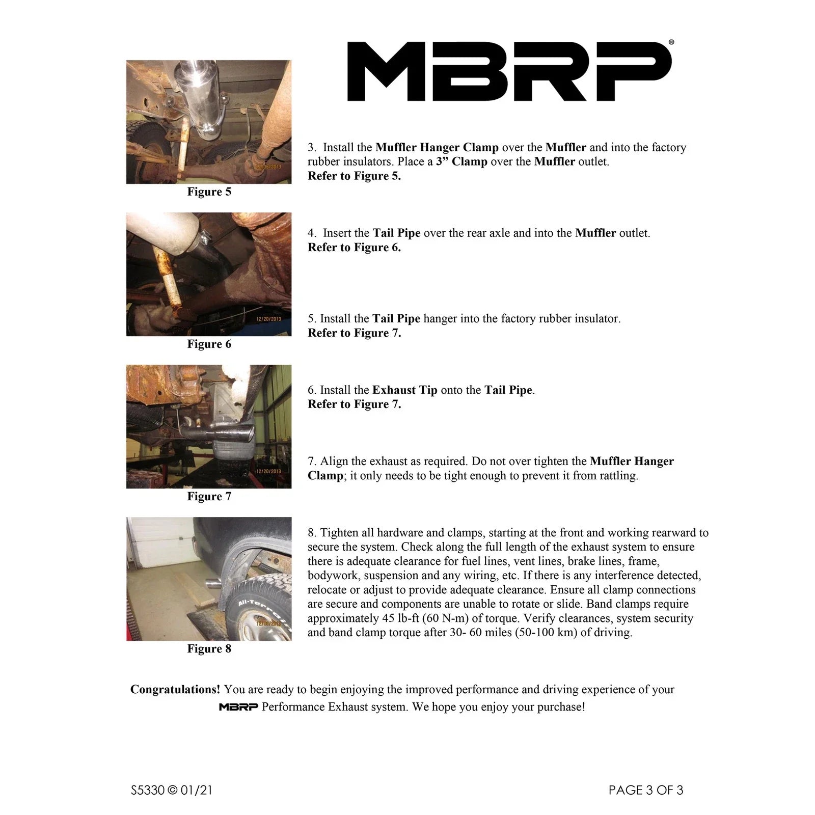 MBRP 00-06 Toyota Tundra All 4.7L Models Resonator Back Single Side Exit Aluminized Exhaust System