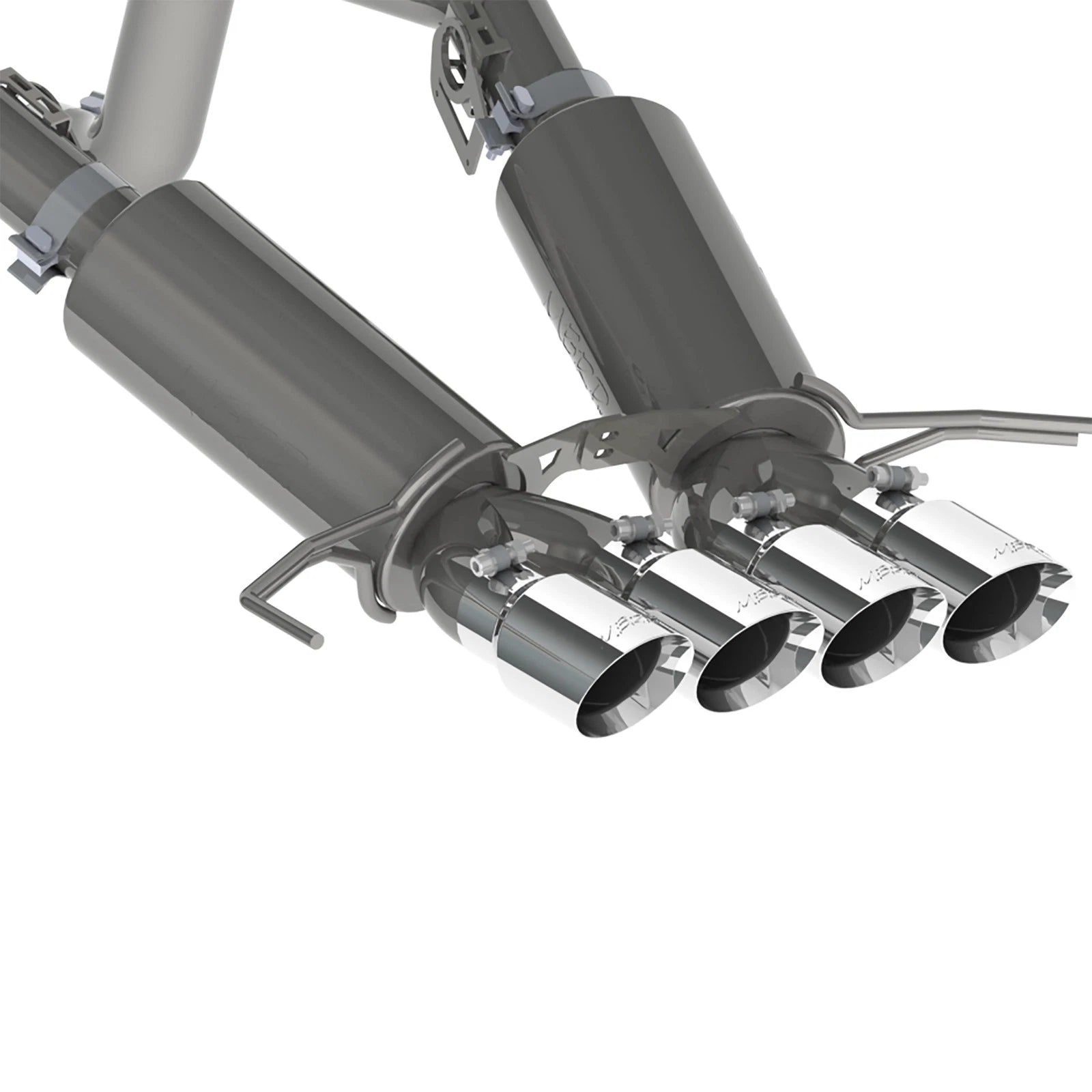 MBRP 14-19 Chevy Corvette V8 6.2L 3in T304 Dual Axle Back w/ 4in Quad Dual Wall Tips