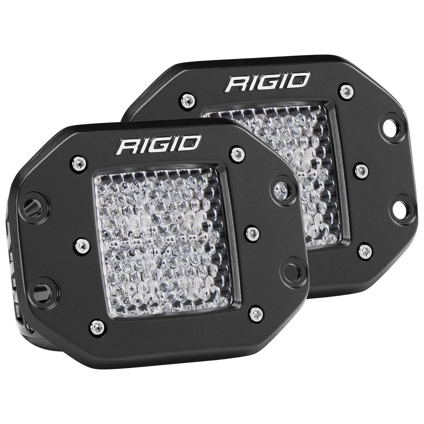 Rigid Industries Dually - Flush Mount - 60 Deg. Lens - Set of 2