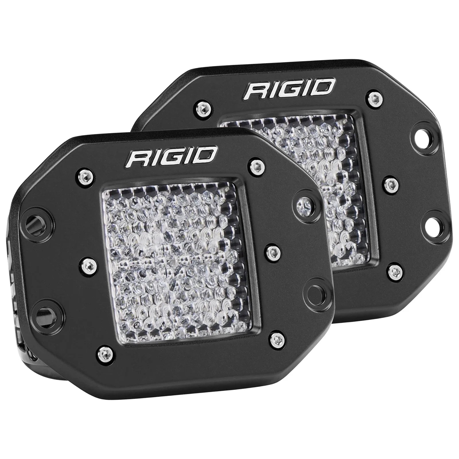 Rigid Industries Dually - Flush Mount - 60 Deg. Lens - Set of 2