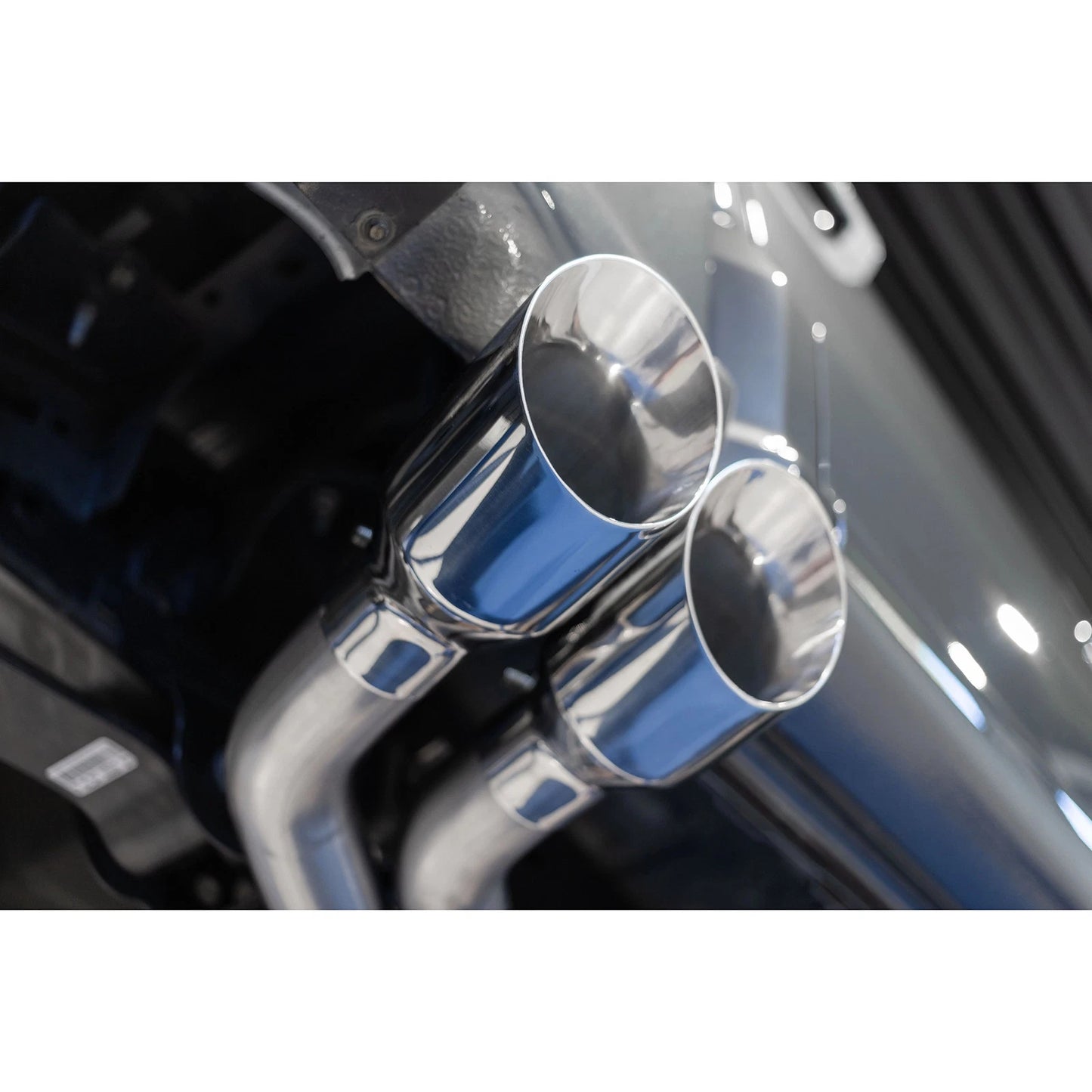 MBRP 2021+ Ford F150 Aluminized Dual Pre-Axle (Street Profile) 2.5in OD Tips 3in Cat Back Exhaust