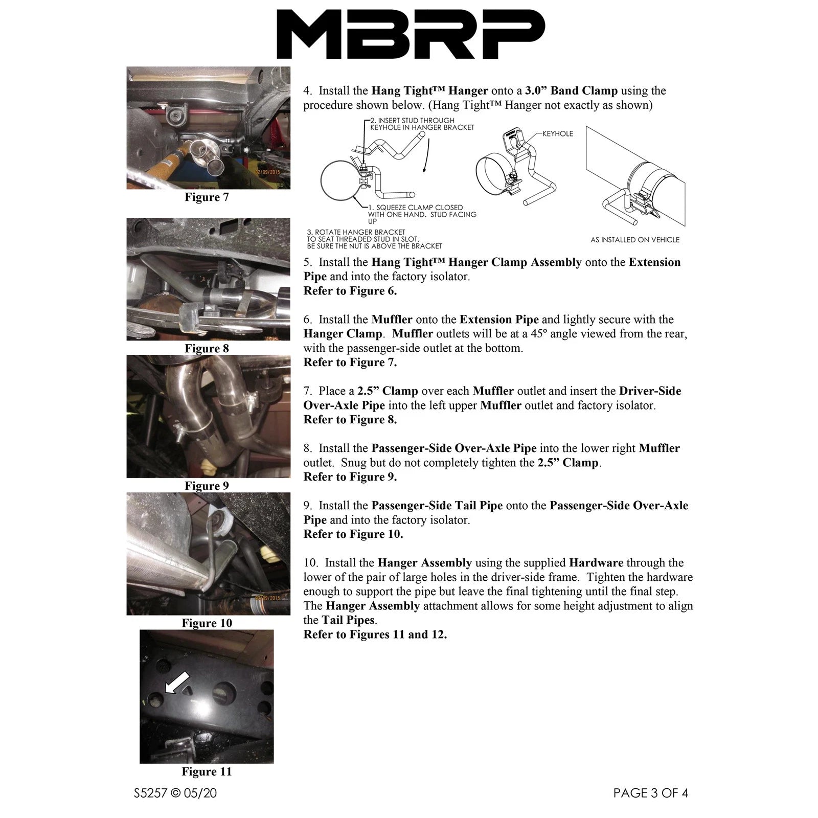 MBRP 2015 Ford F-150 5.0L 3in Cat Back Dual Split Side Exit T409 Exhaust System