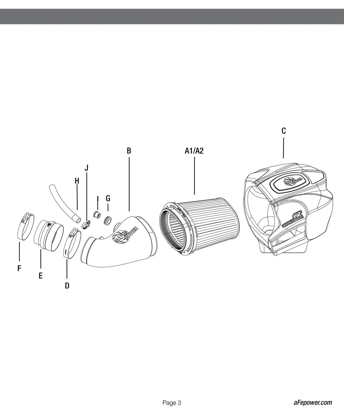 aFe Momentum GT Pro 5R Cold Air Intake System 12-17 Jeep Grand Cherokee SRT-8/SRT V8-6.4L HEMI