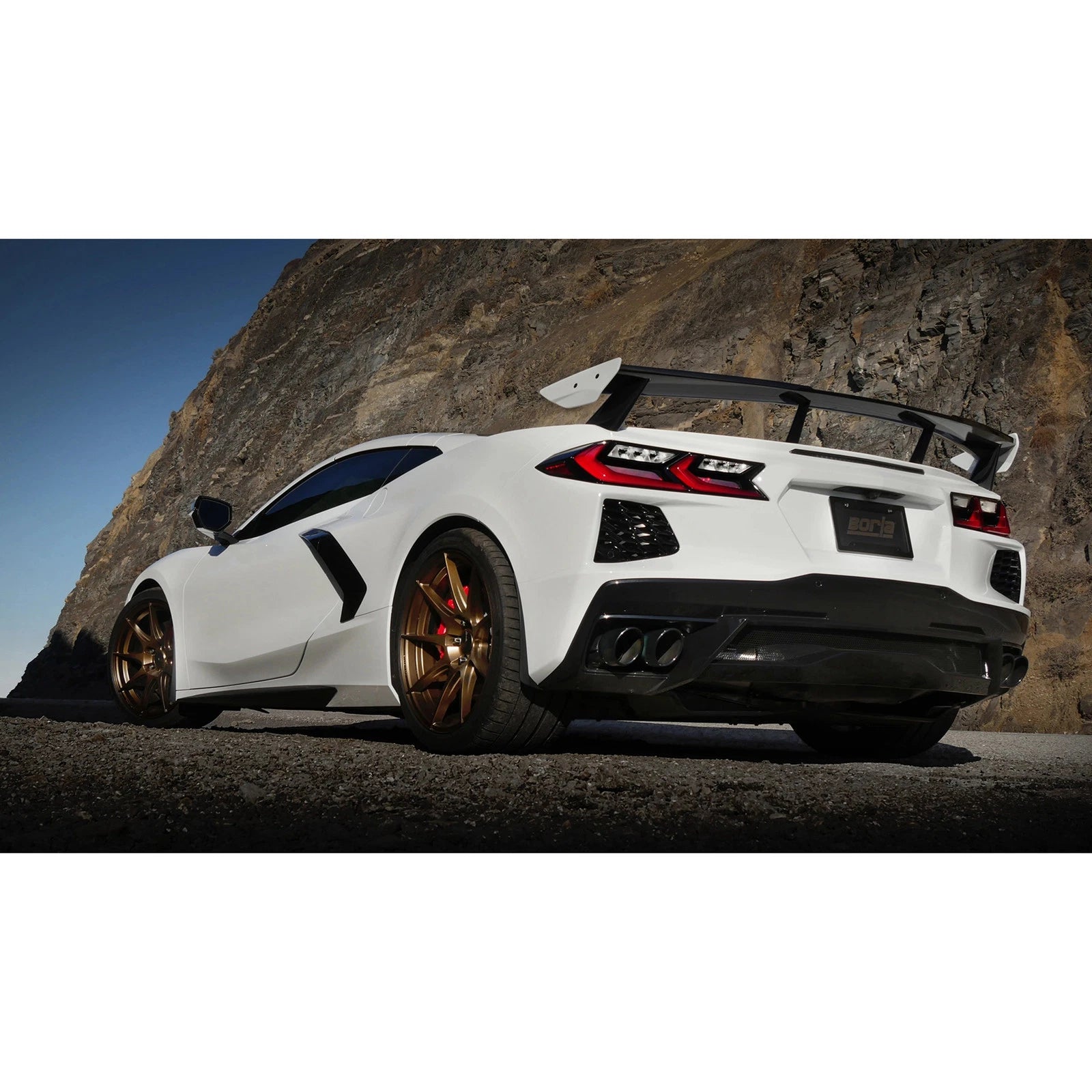 Borla 20-23 Chevy Corvette 6.2L V8 AT w/o NPP 3in ATAK Catback Exhaust - Black Chrome Tips