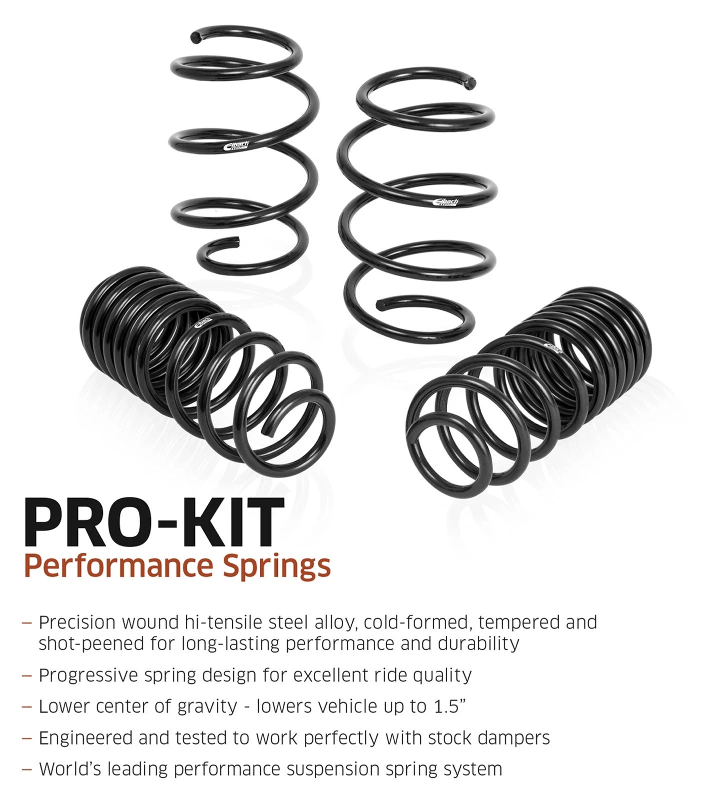 Eibach 2022 Ford Mustang Shelby GT500 5.2L Supercharged RWD S55 Special Edition Pro-Kit (Set of 4)