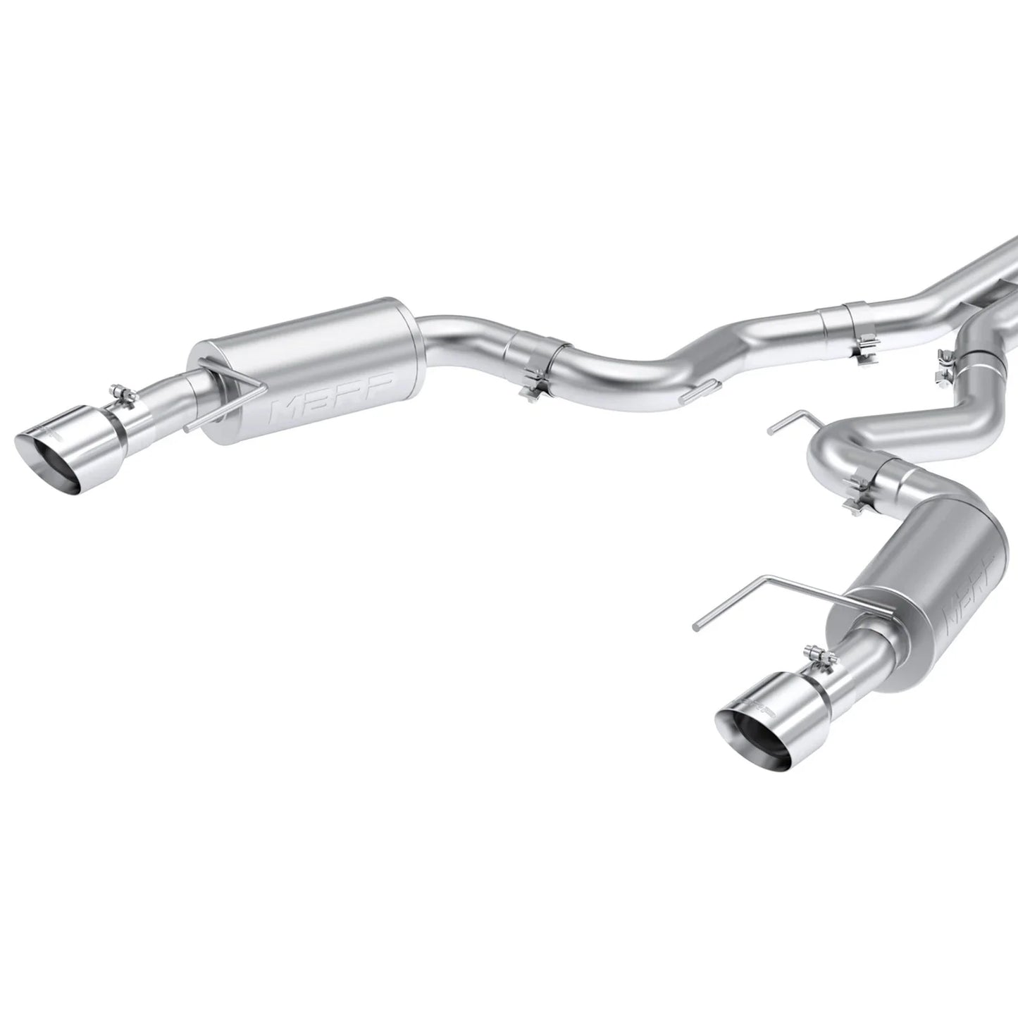 MBRP 2024 Ford Mustang GT S650, 5.0 Aluminized Steel 3in Cat-Back Dual Split Rear (Street)