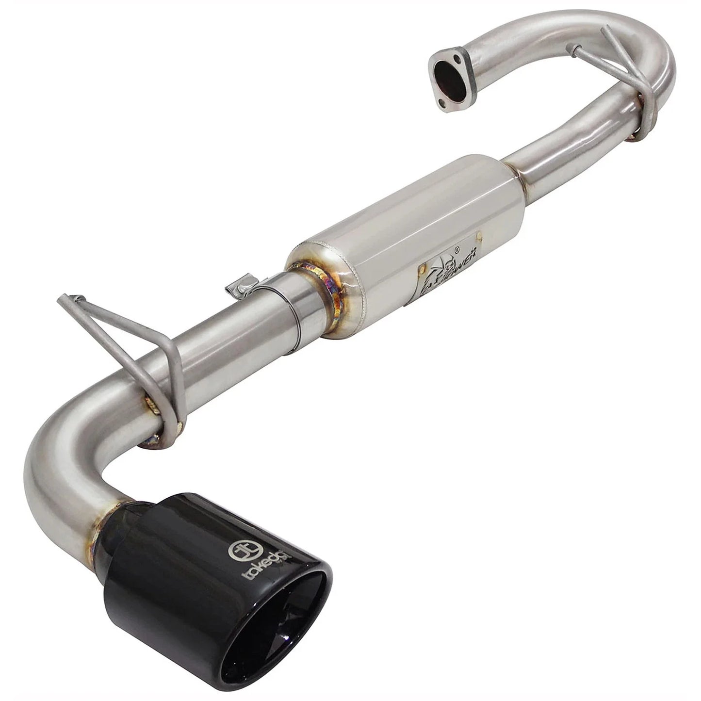 aFe Takeda 11-16 Scion TC 2.5L 2 1/4-2 1/2in Stainless Steel Axle-Back Exhaust w/Black Tip