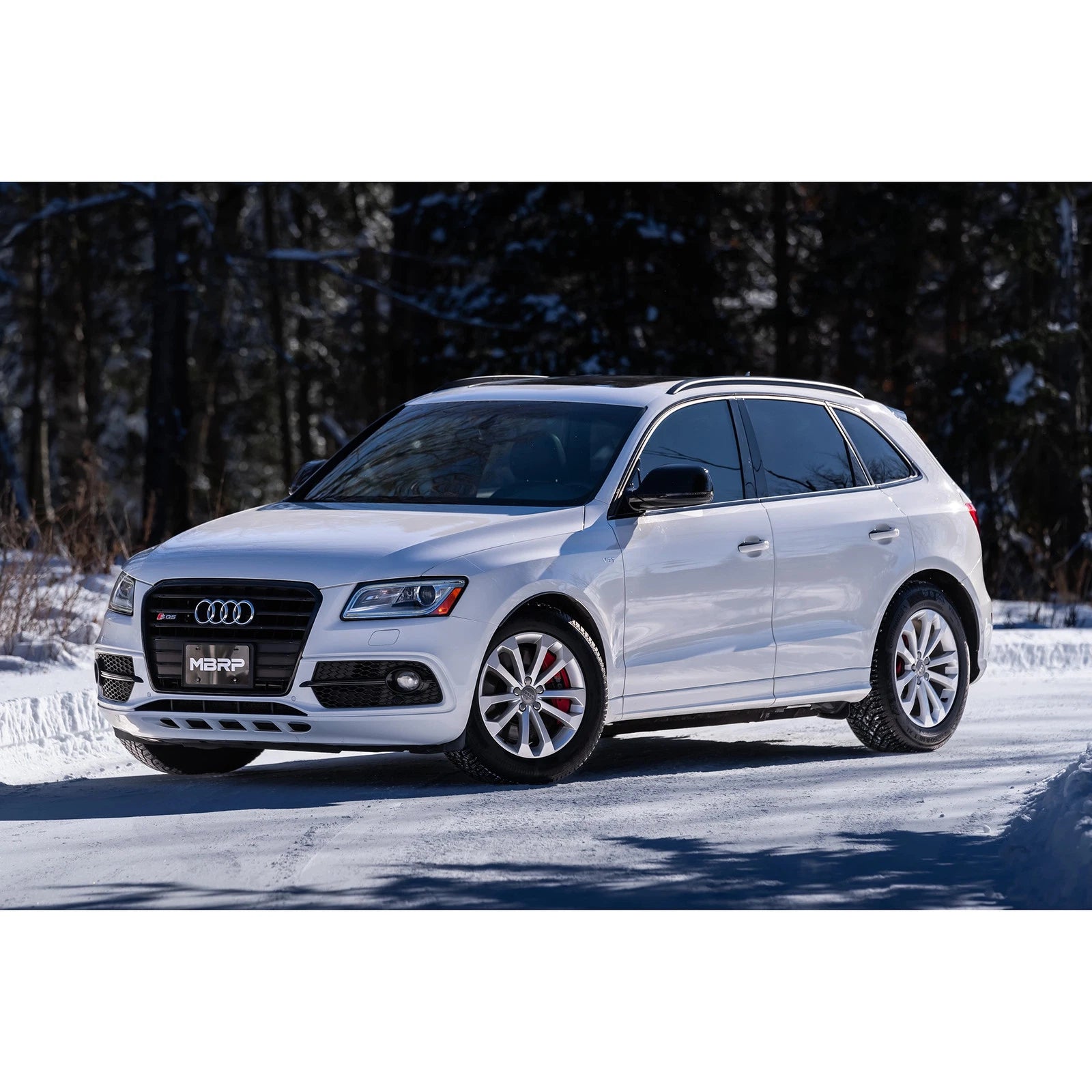 MBRP 14-17 Audi SQ5 3.0T Dual Rear Exit Axle Back w/ Quad Carbon Fiber Tips - T304