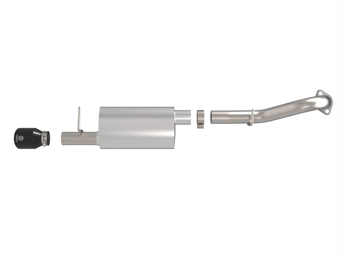 aFe 14-19 Toyota Corolla 1.8L Takeda 2.5in 304SS Axle-Back Exhaust w/ Black Tip
