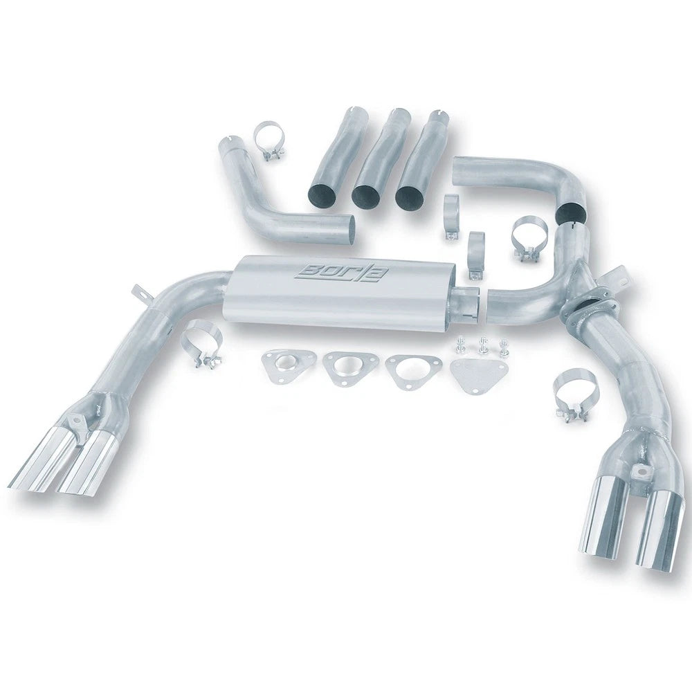 Borla 84-92 Chevrolet Camaro / Pontiac Trans Am 5.0L/5.7L V8 3in Adj SS Cat-Back Exhaust w/ Adapters