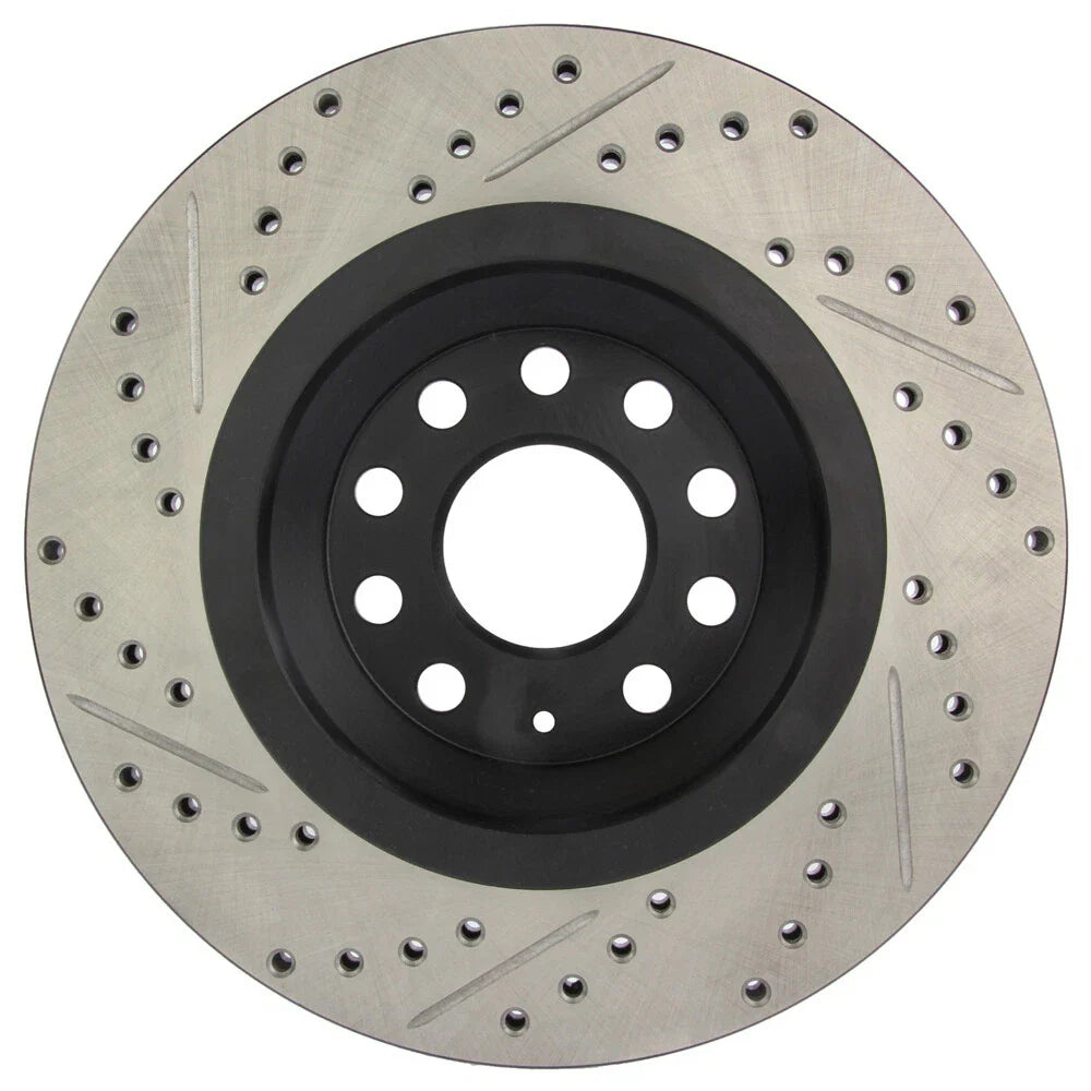 StopTech 09 VW Passat CC / 06-09 Passat Slotted & Drilled Left Rear Rotor