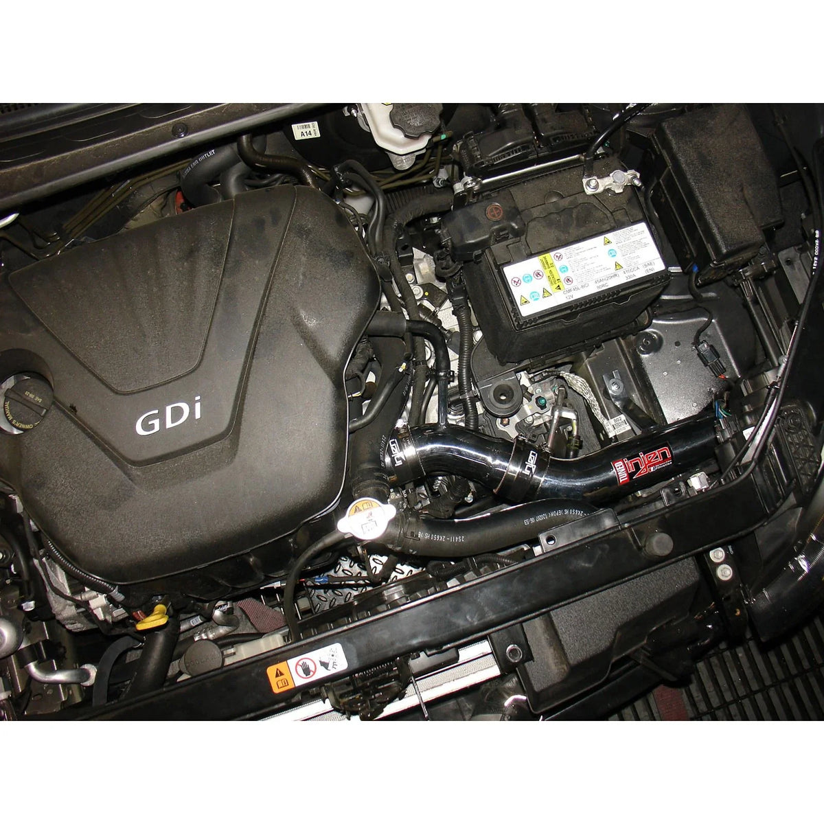 Injen 12 Kia Soul 1.6L 4cyl Polished Cold Air Intake w/ MR Tech & Super Nano-Web Filter