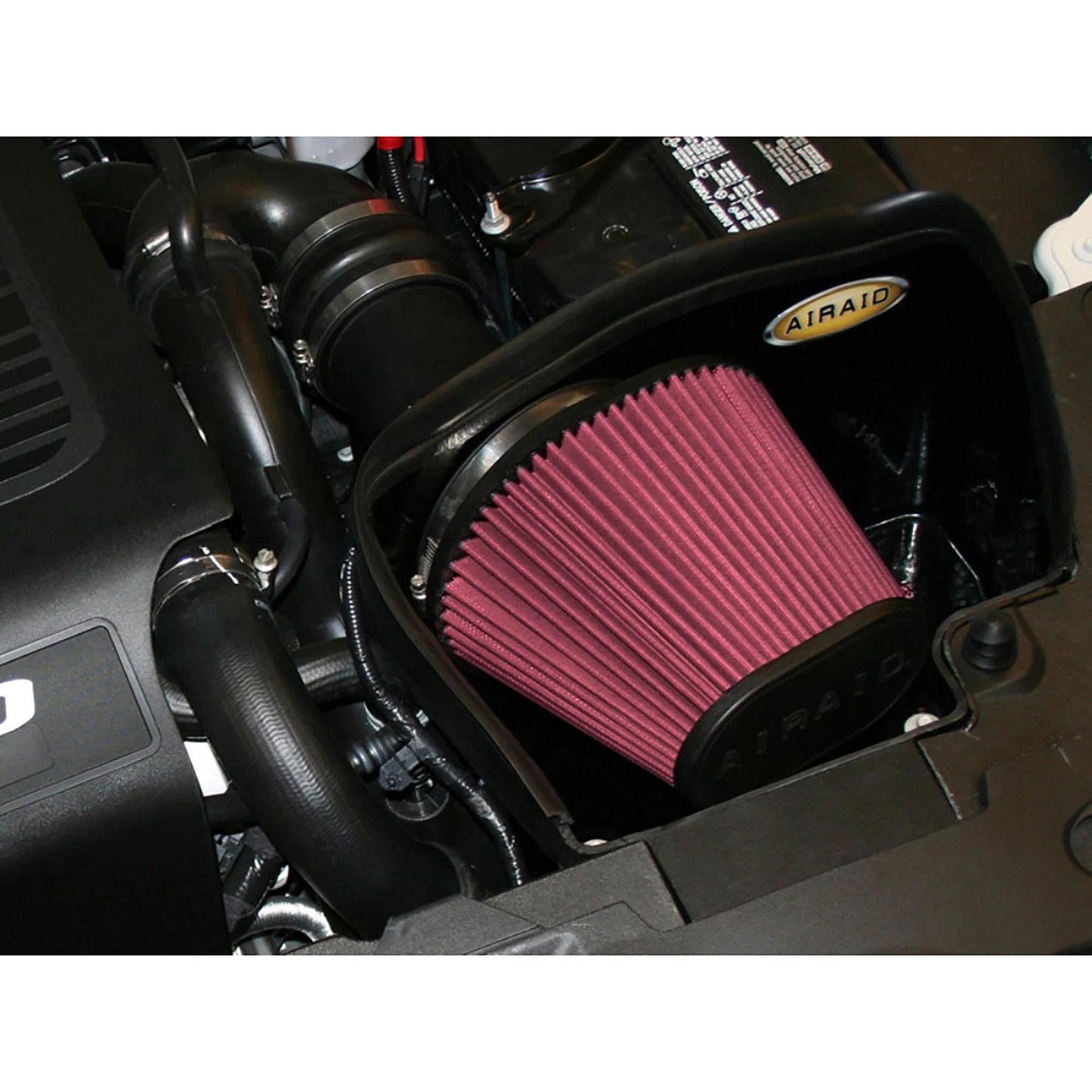 Airaid 10-13 Ford Taurus SHO/Flex 3.5L Turbo MXP Intake System w/ Tube (Dry / Red Media)