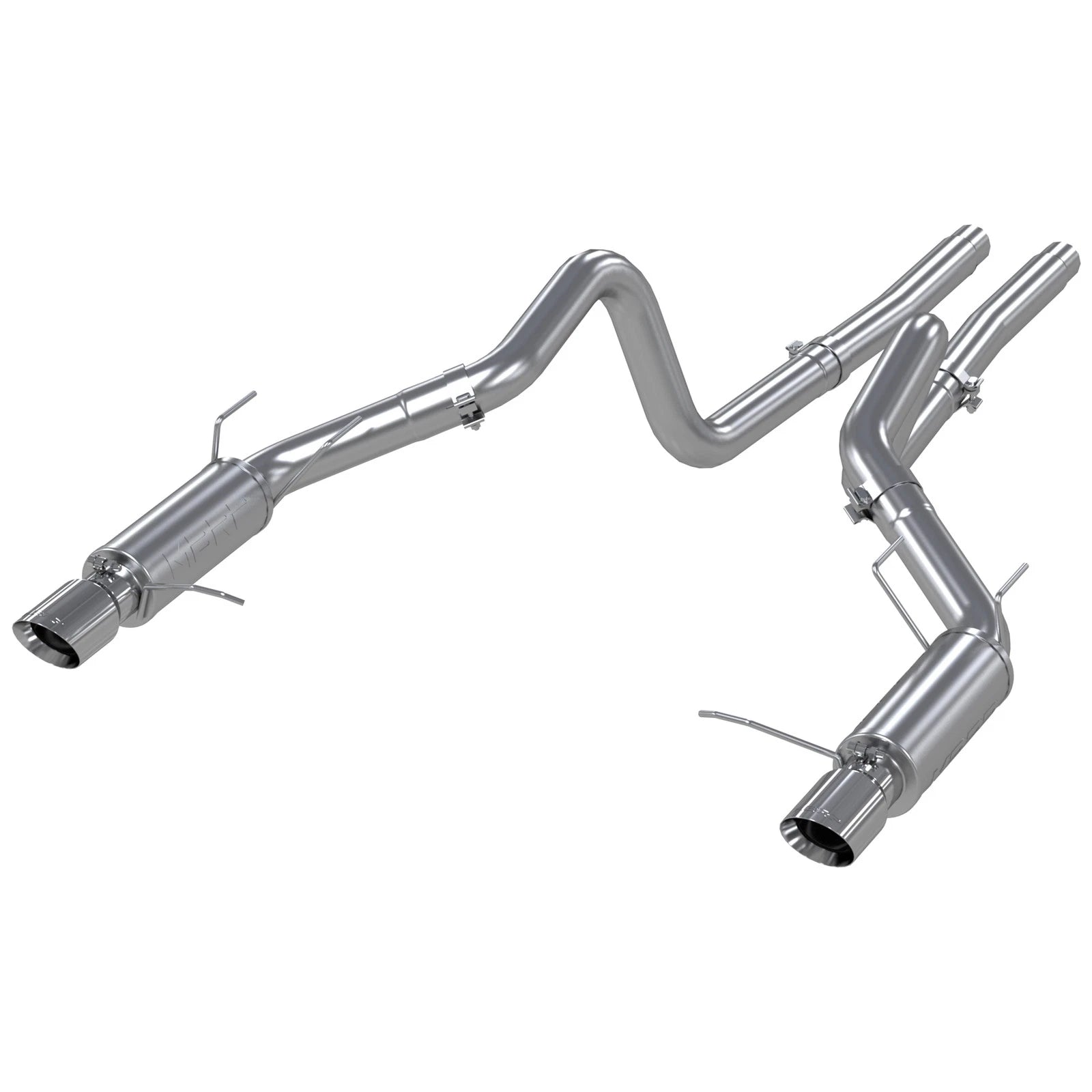 MBRP 11-14 Ford Mustang GT 5.0L Dual Split Rear Race Version T409 3in Cat Back Exhaust System