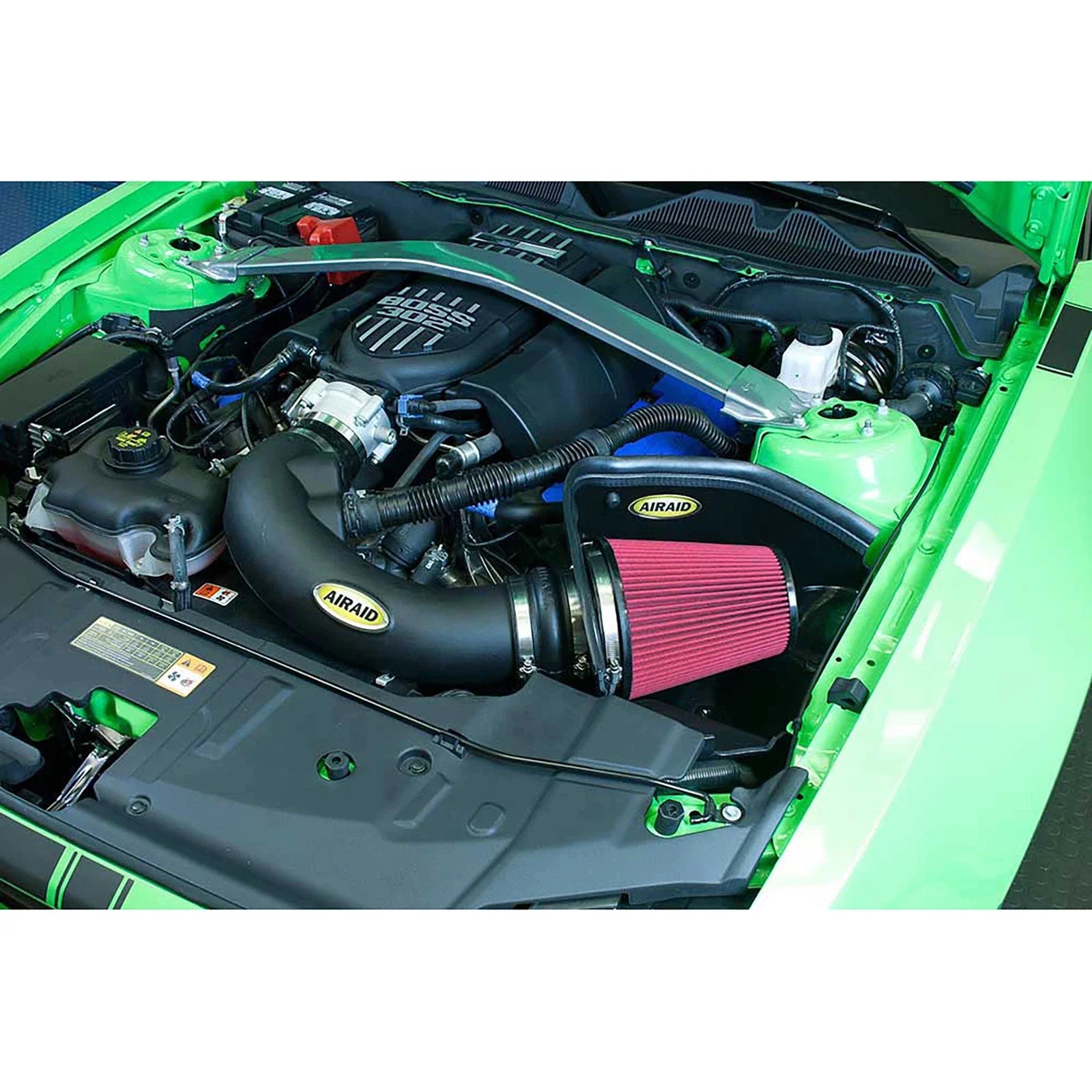 Airaid 12-13 Ford Mustang Boss 302 MXP Intake System w/ Tube (Oiled / Red Media)
