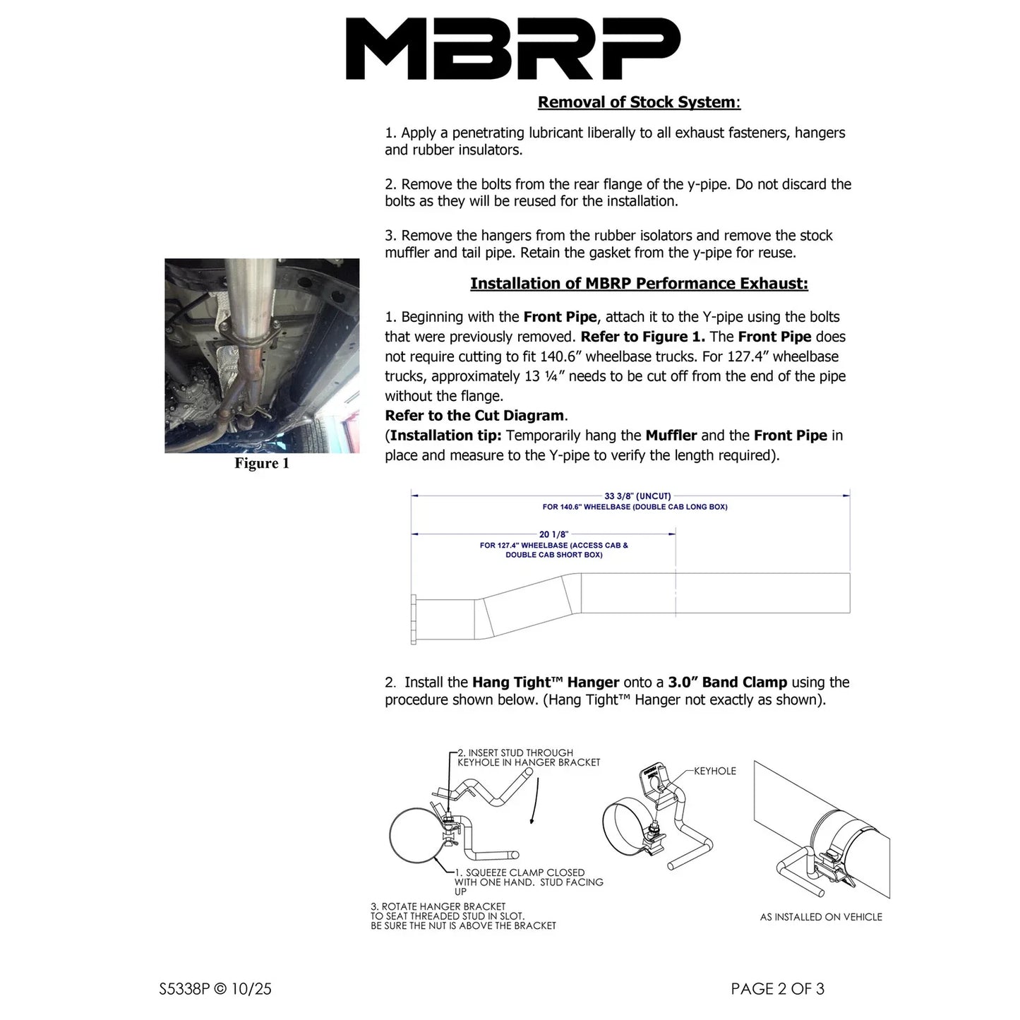 MBRP 16-19 Toyota Tacoma 3.5L 3in Cat Back Single Side Exit Alum Exhaust System