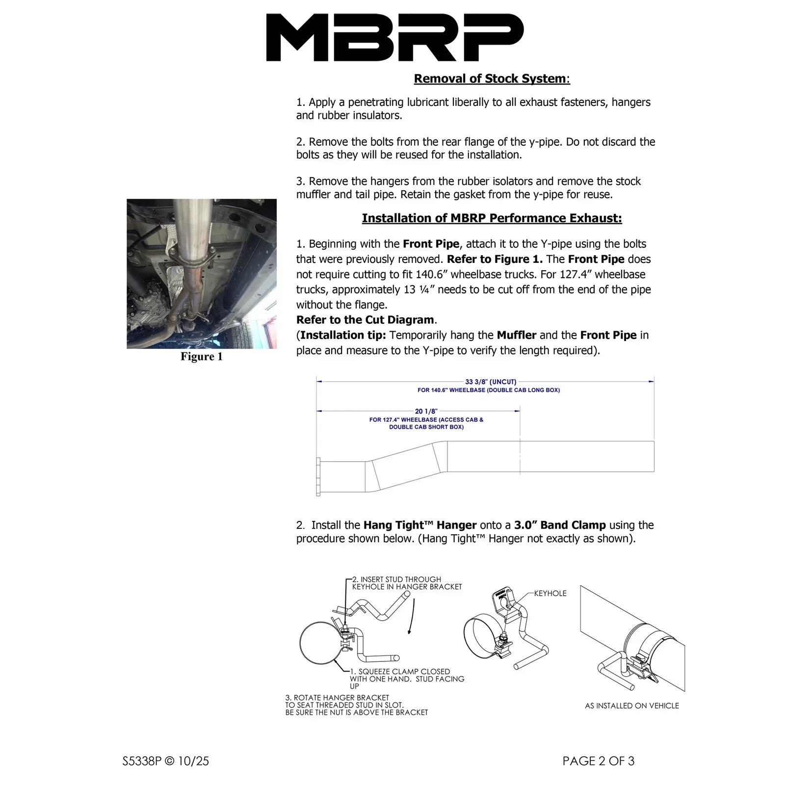 MBRP 16-19 Toyota Tacoma 3.5L 3in Cat Back Single Side Exit Alum Exhaust System