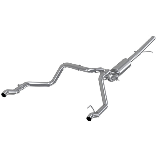 MBRP 2019 Chevrolet Silverado 1500 4.3L/5.3L 2.5in Cat Back Dual Rear Exit - Aluminized
