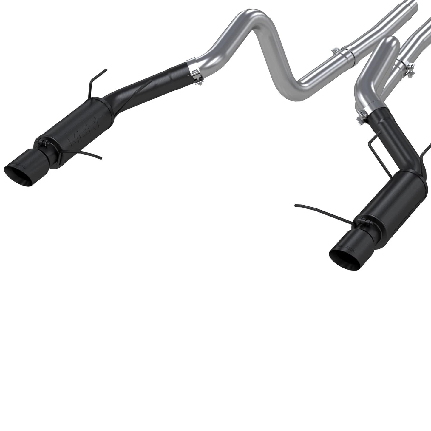 MBRP 11-14 Ford Mustang GT 5.0L 3in Cat Back Dual Split Rear Race Version 4in Tips - Black