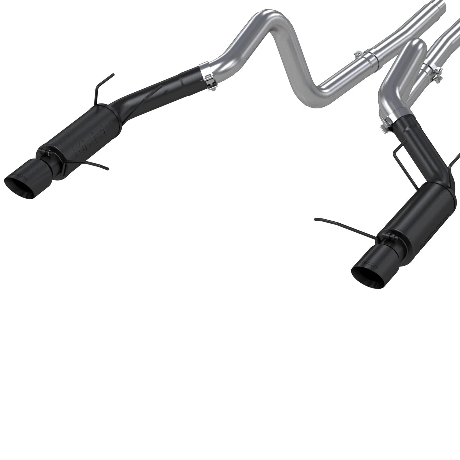 MBRP 11-14 Ford Mustang GT 5.0L 3in Cat Back Dual Split Rear Race Version 4in Tips - Black