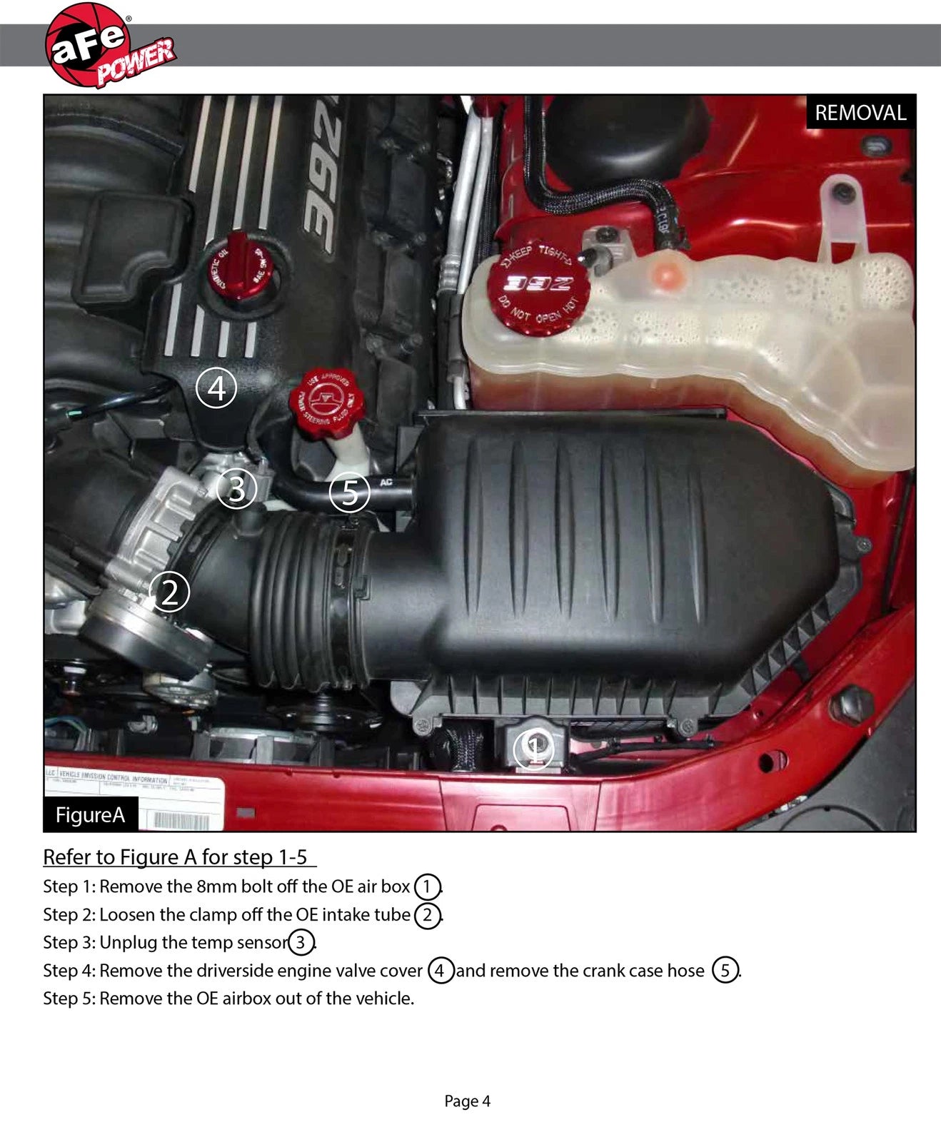 aFe MagnumFORCE Intake Stage-2 Pro 5R 11-12 Dodge Challenger/Charger / 11-12 Chrysler 300 V8 6.4L
