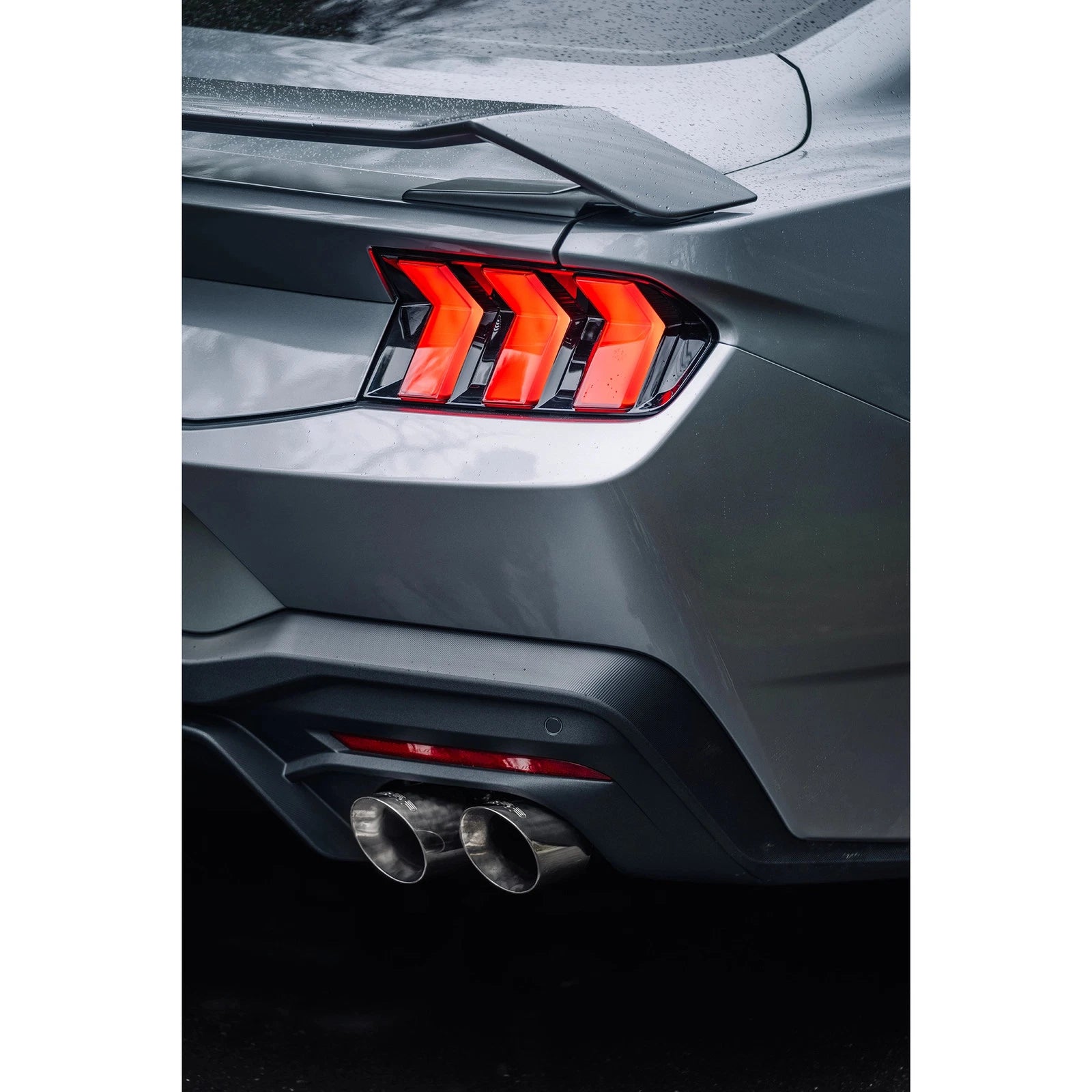 MBRP 2024+ Ford Mustang 5.0L T304 SS 3in Cat-Back Dual Split Exhaust w/ Quad Tips (Valve Delete)