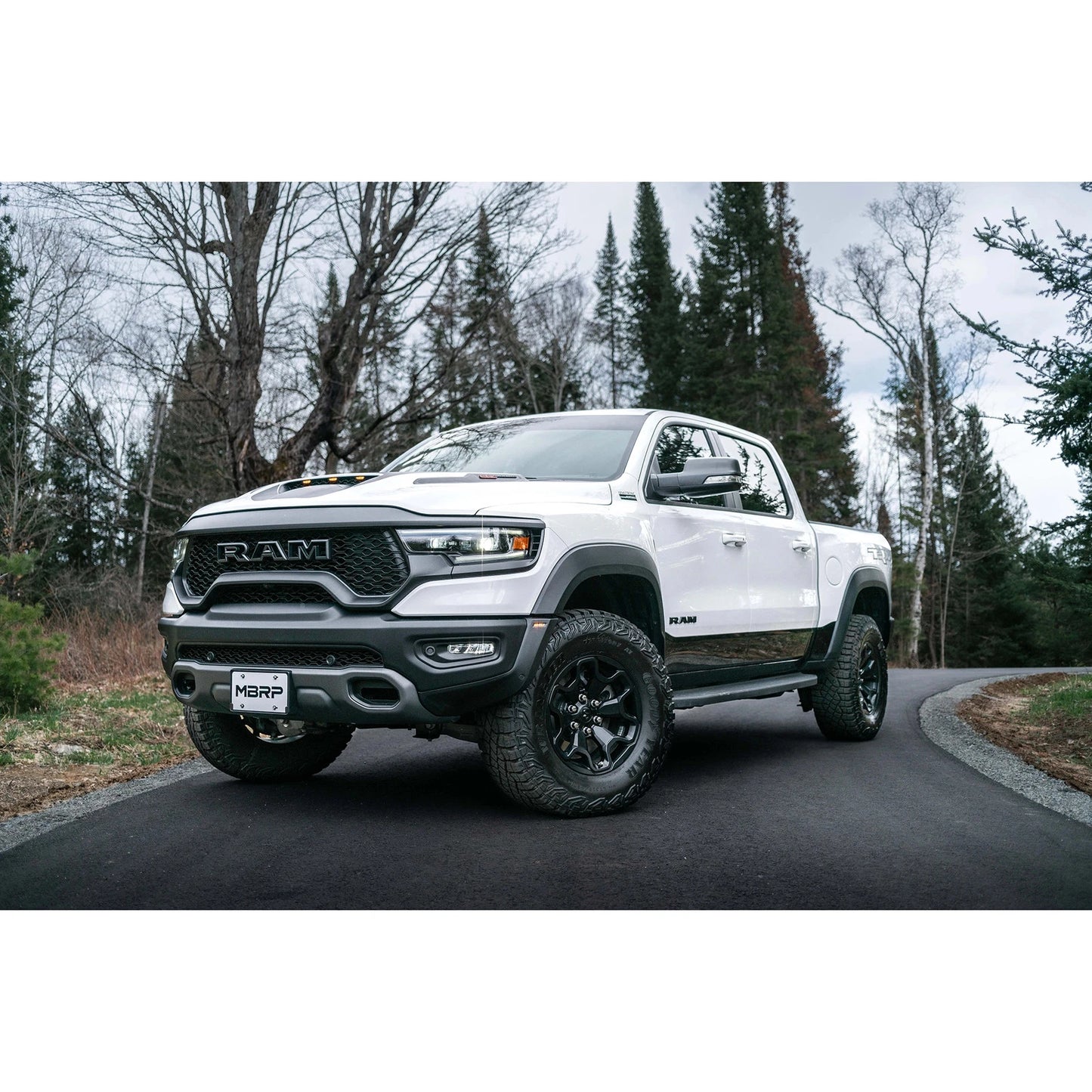 MBRP 2021 Ram TRX 6.2 S/C 3in Catback Dual Rear Carbon Fiber Tips(Race)- T304