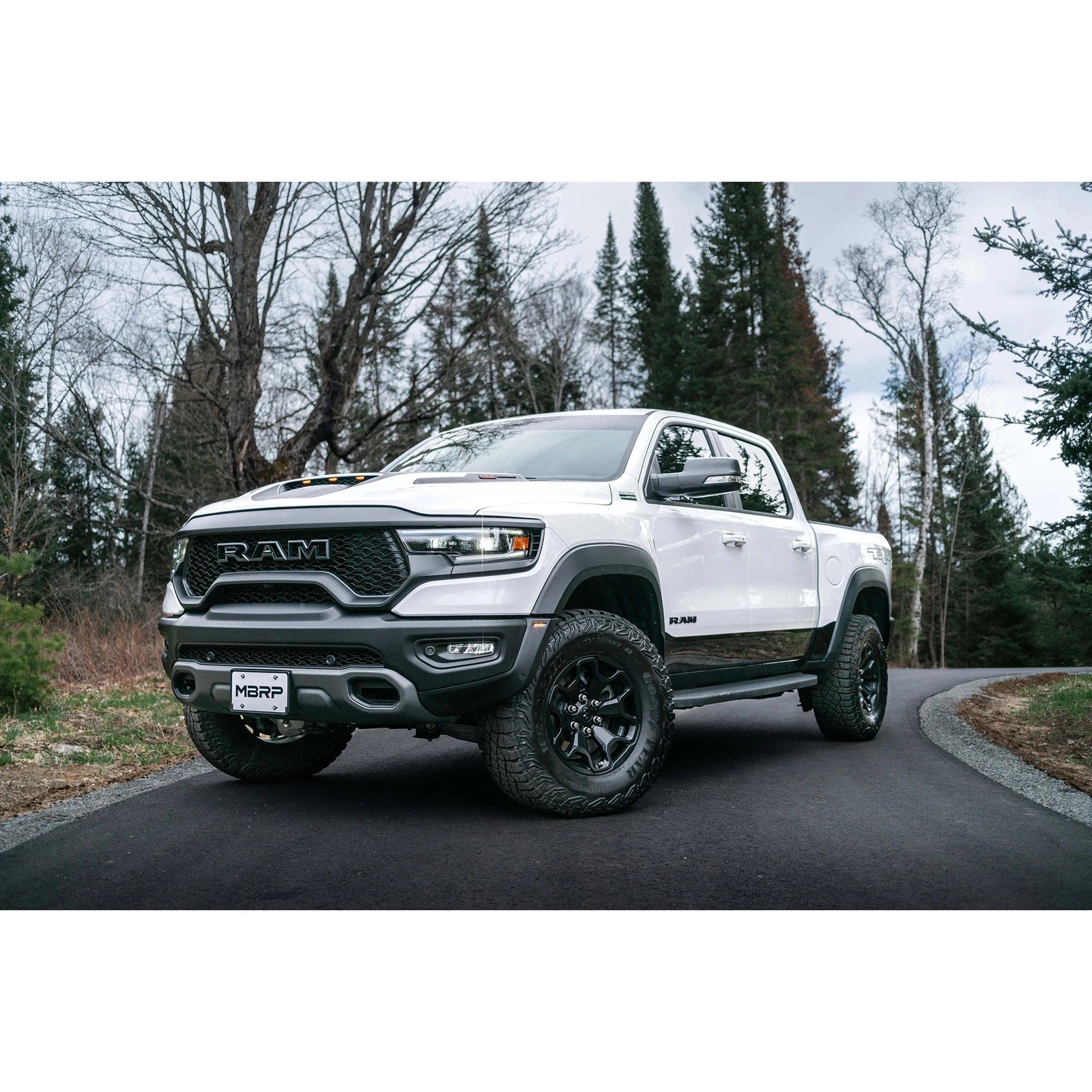 MBRP 2021 Ram TRX 6.2 S/C 3in Catback Dual Rear Carbon Fiber Tips(Race)- T304