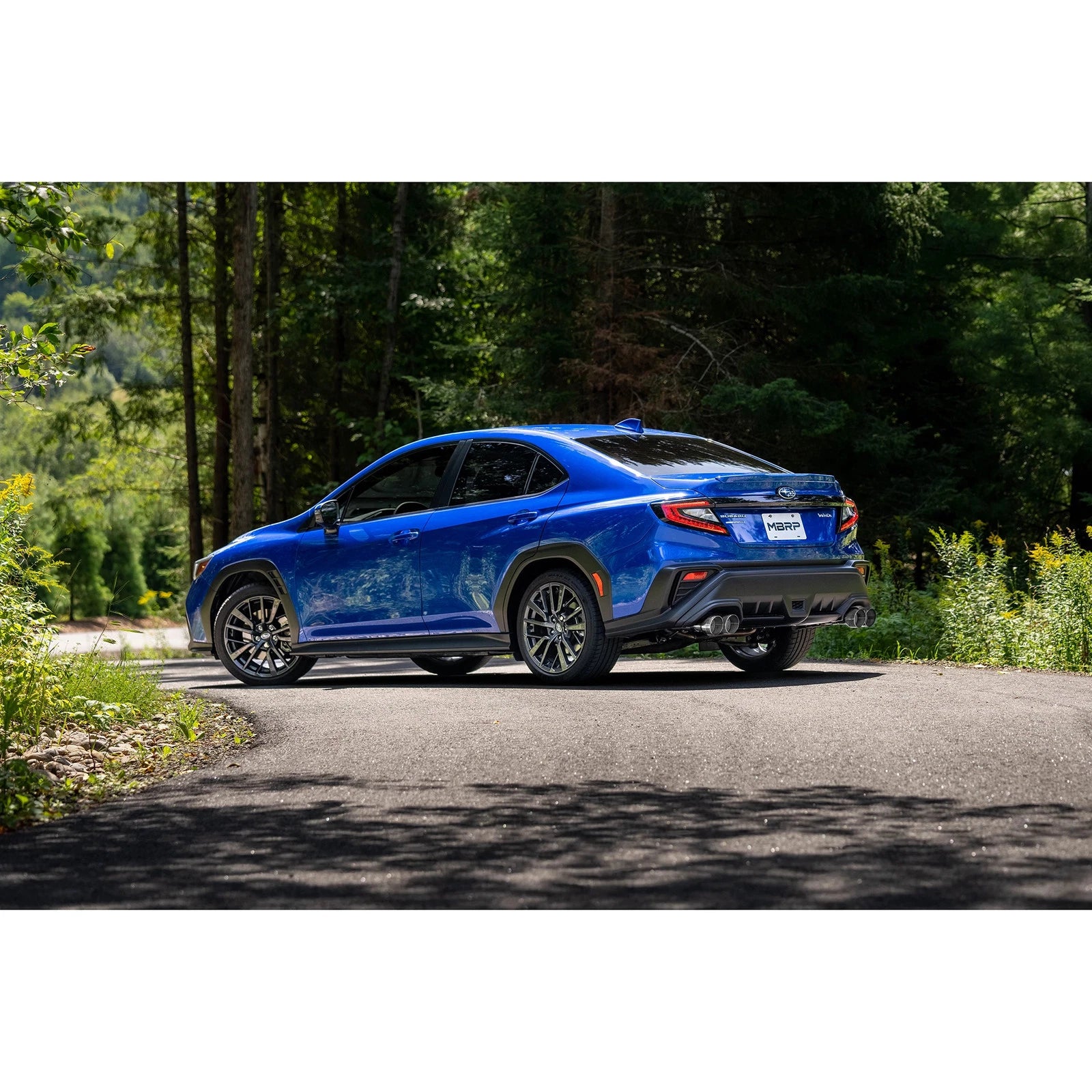 MBRP 2022+ Subaru WRX 3in Cat-Back Dual Split Rear Quad Tips Race Profile Exhaust